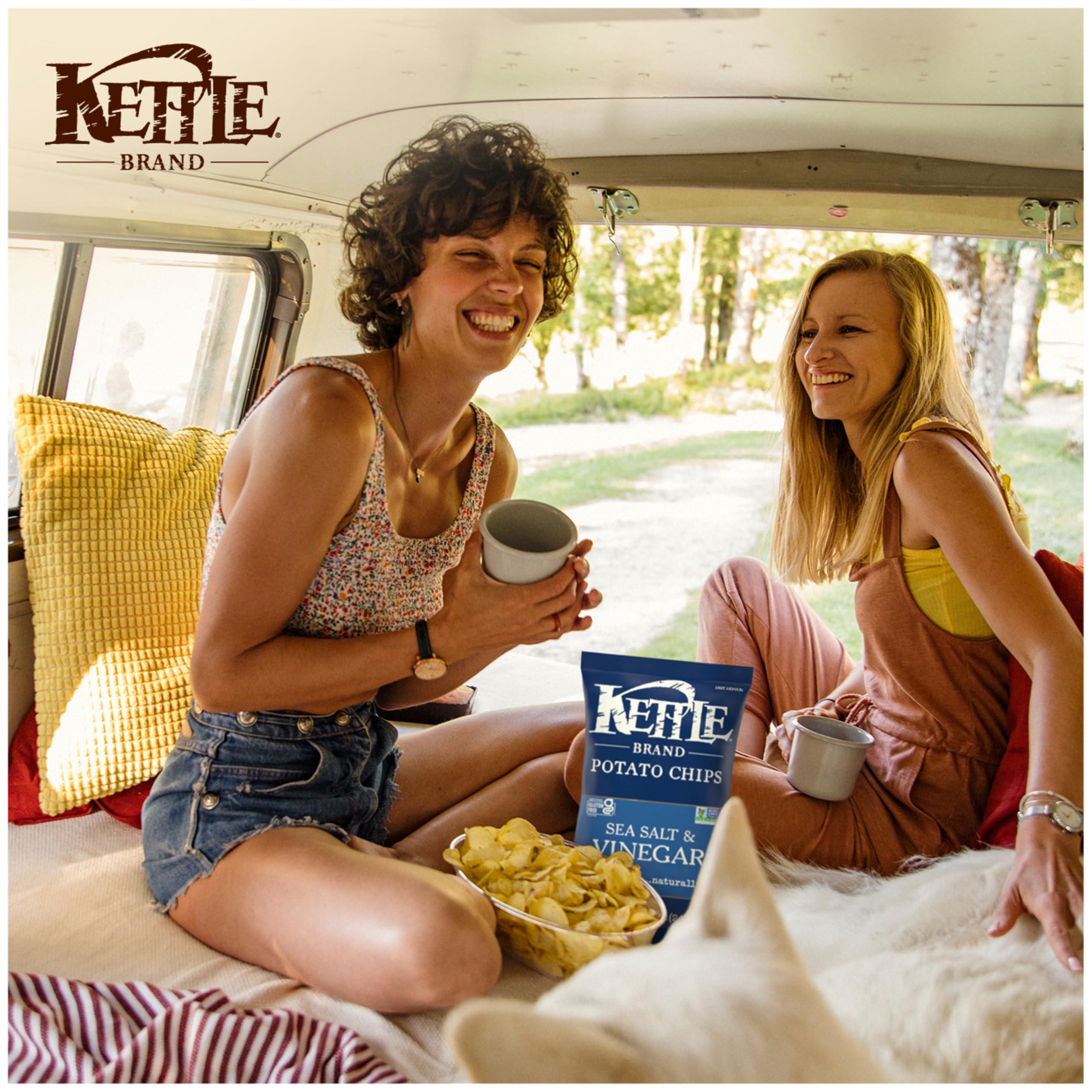 Kettle Brand Sea Salt and Vinegar Kettle Potato Chips, Gluten-Free, Non-GMO, 7.5 oz Bag - Image 6