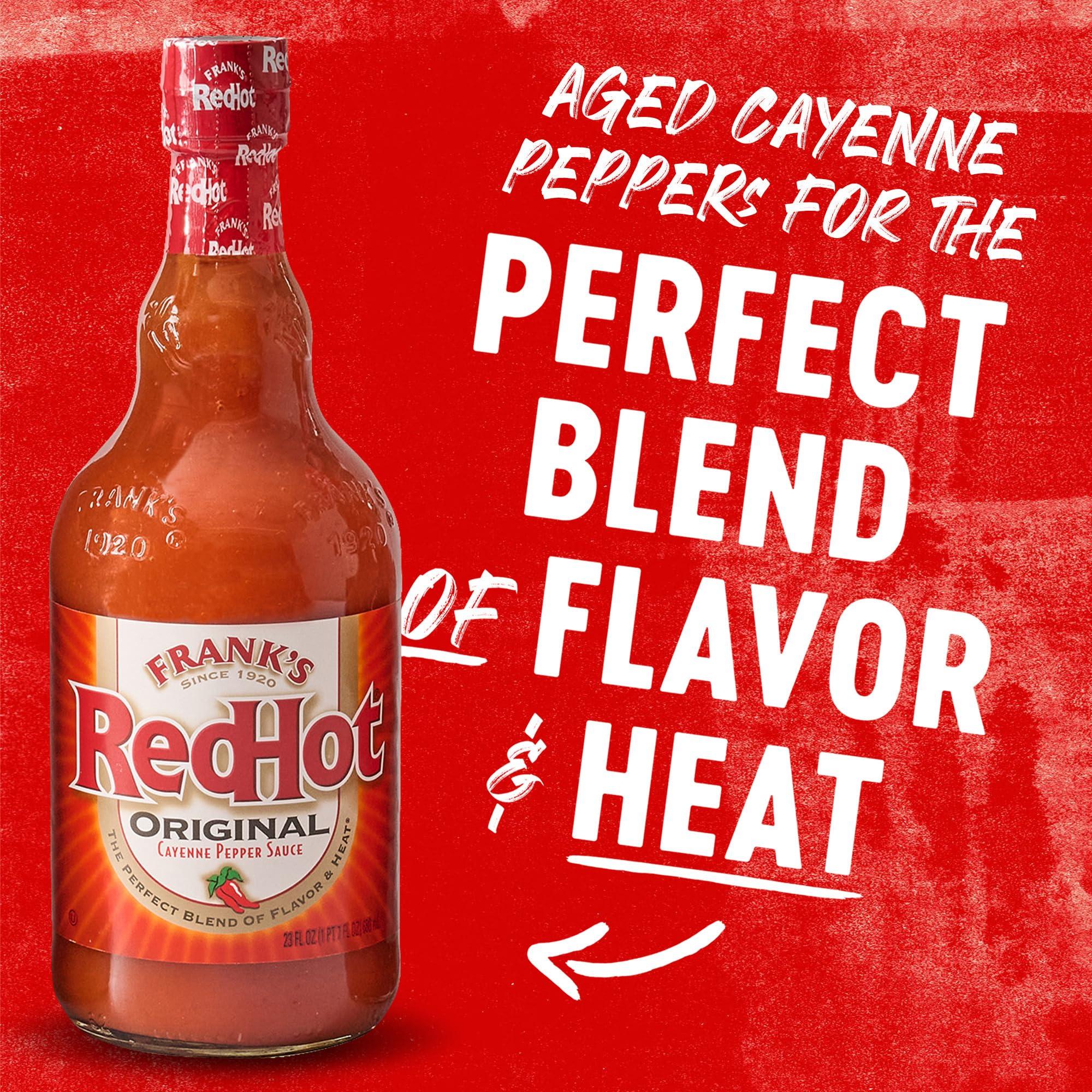 Frank's RedHot Original Cayenne Pepper Hot Wing Sauce, 23 fl oz - Image 16
