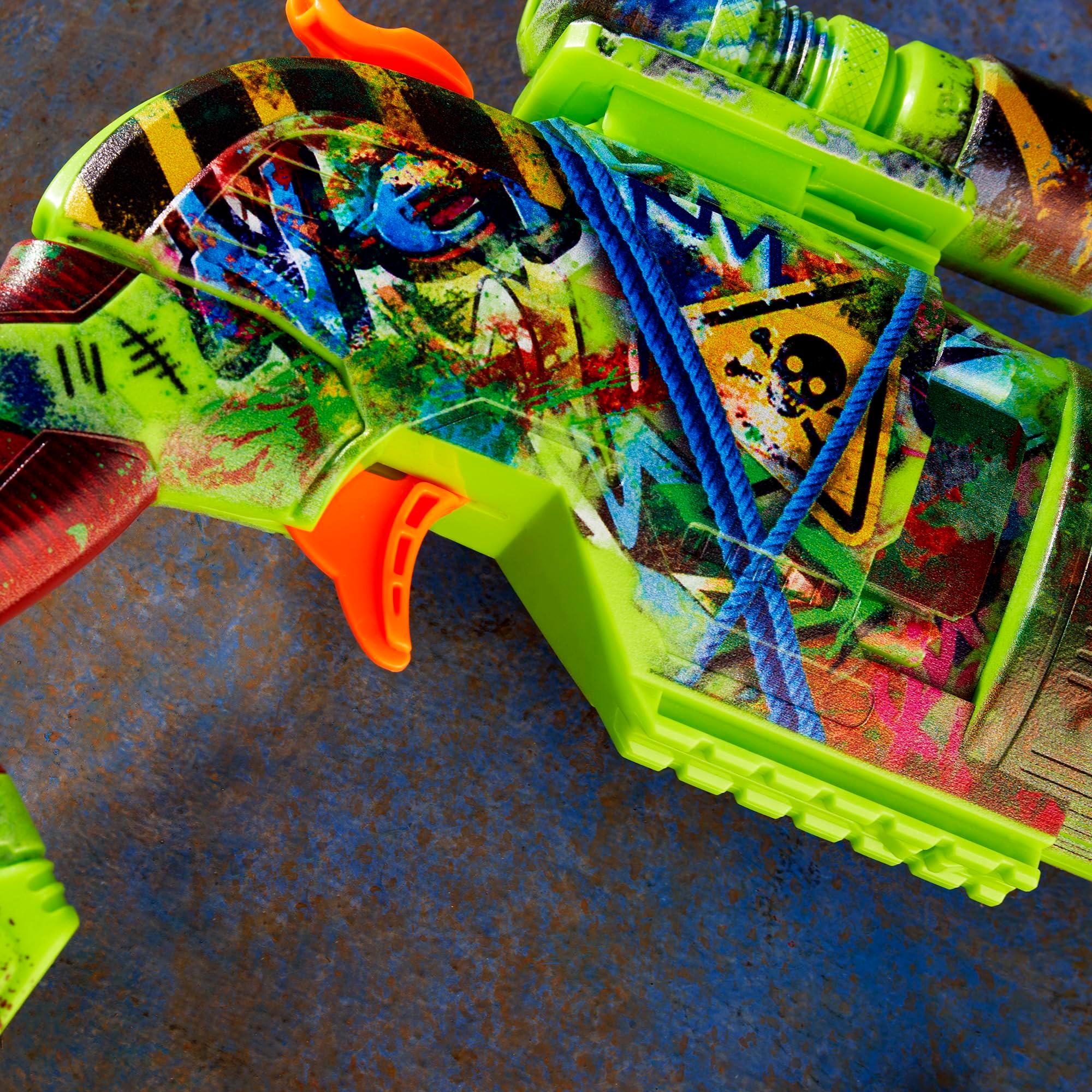 NERF Zombie Driller Dart Blaster, 16 Nerf Elite Darts, Rotating 5 Dart Cylinder, Removable Scope, Outdoor Games, Ages 8+ - Image 7