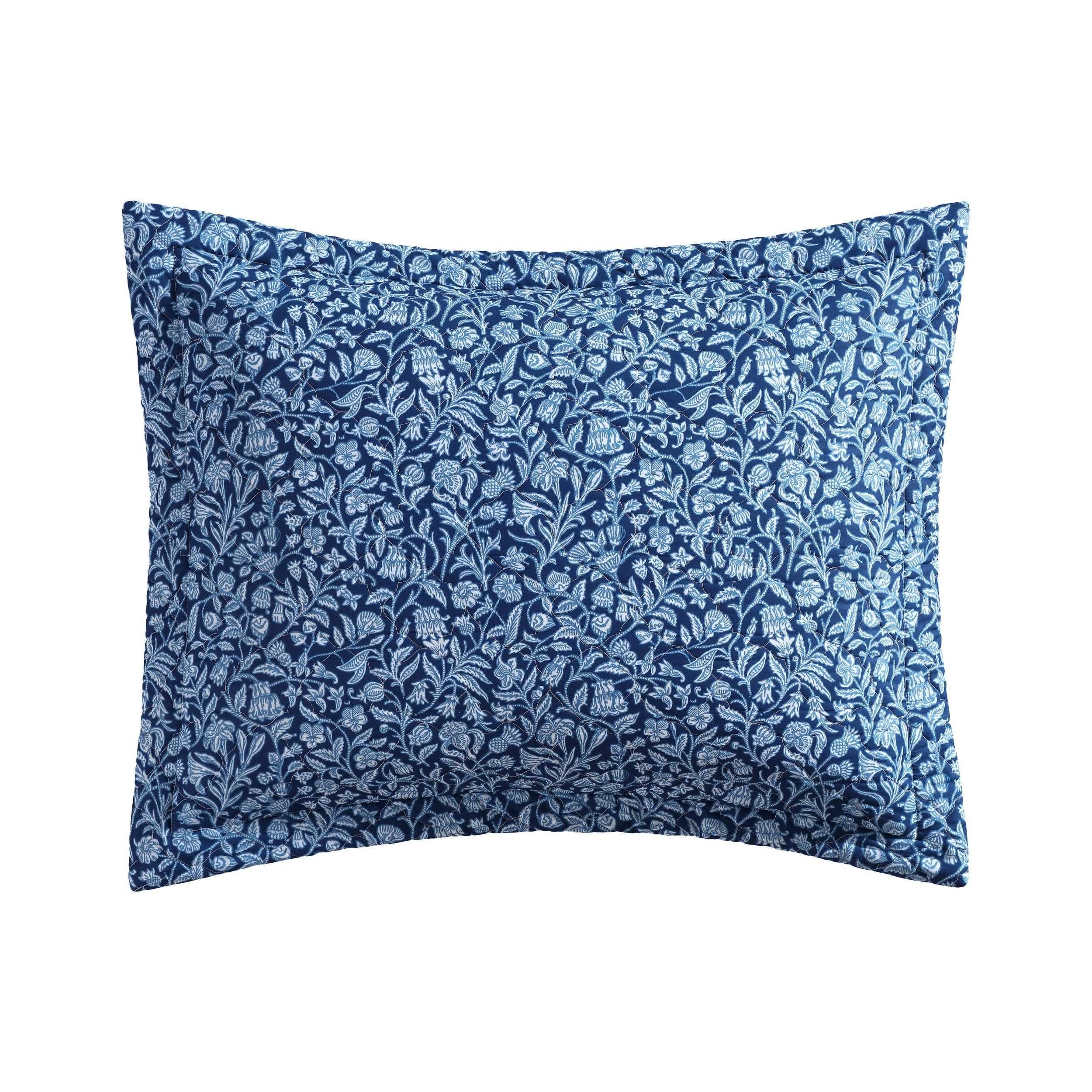 Laura Ashley - Quilt Set, Super Soft Fabric Bedding with Matching Sham, Toile-Inspired Print, Floral Home Essentials (Elaina Blue, Twin) - Image 7