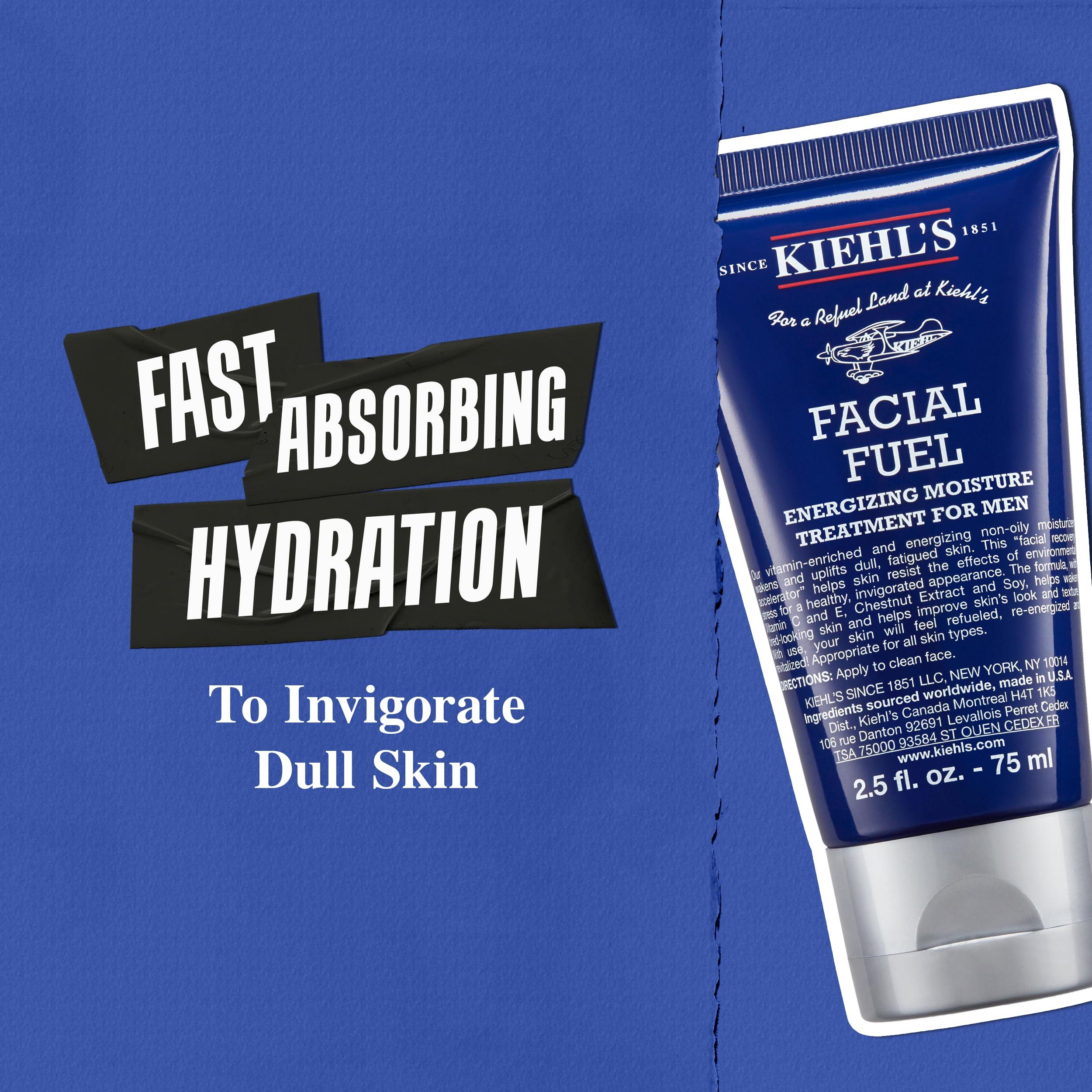 Kiehl's Facial Fuel Moisturizer, Men's Face Cream, with Vitamin C and Caffeine that Contain Antioxidants to Help Energize and Reduce Dullness, Non-Greasy, Paraben-free, Sulfate-free - Image 4