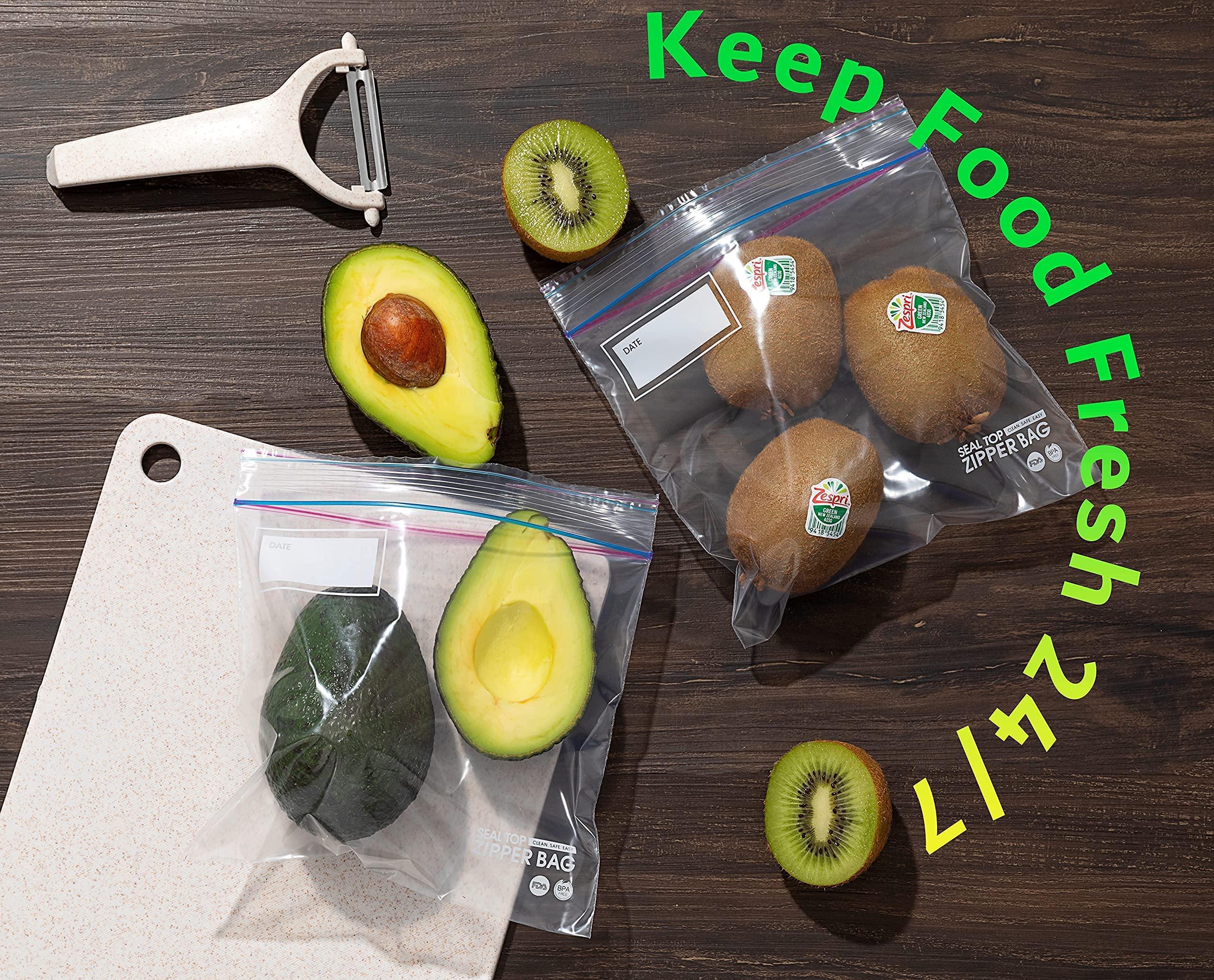 24/7 Bags- Sandwich Zip Storage Bags, 600 Count, Single Zipper Seal, Easy Grip Open Tabs, Write-On Space, BPA-Free & Heavy Duty, Microwave Safe, Non-StandUp - Image 3