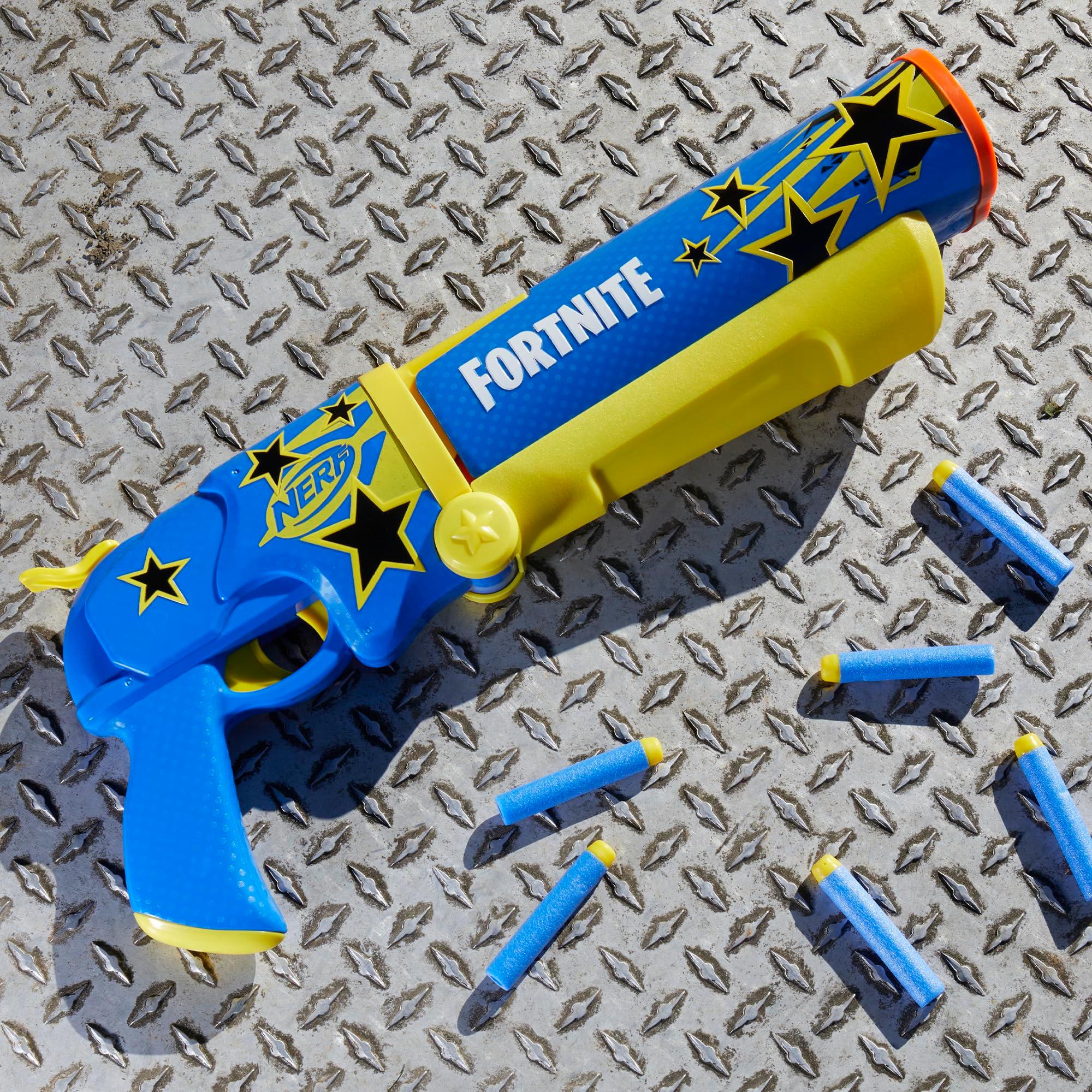 Nerf Fortnite Half Tone Hero Blaster, Bonus Code to Unlock Half Tone Hero Wrap in The Game, Break Open Loading, 12 Nerf Elite Darts, Fortnite Gifts (Amazon Exclusive) - Image 12