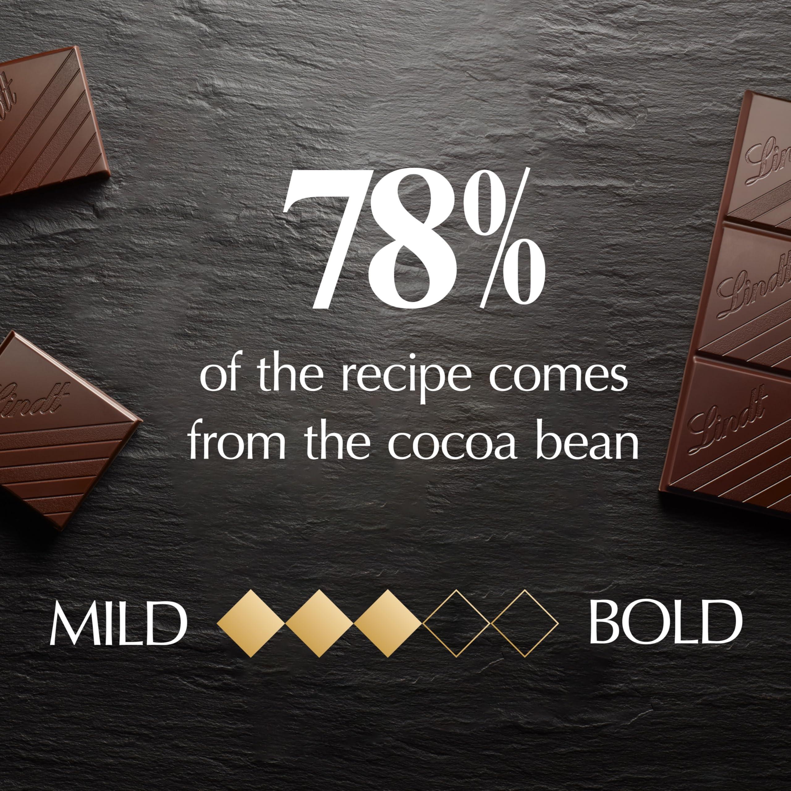 Lindt EXCELLENCE 78% Cocoa Dark Chocolate Bar, Dark Chocolate Candy, 3.5 oz. (12 Pack) - Image 6