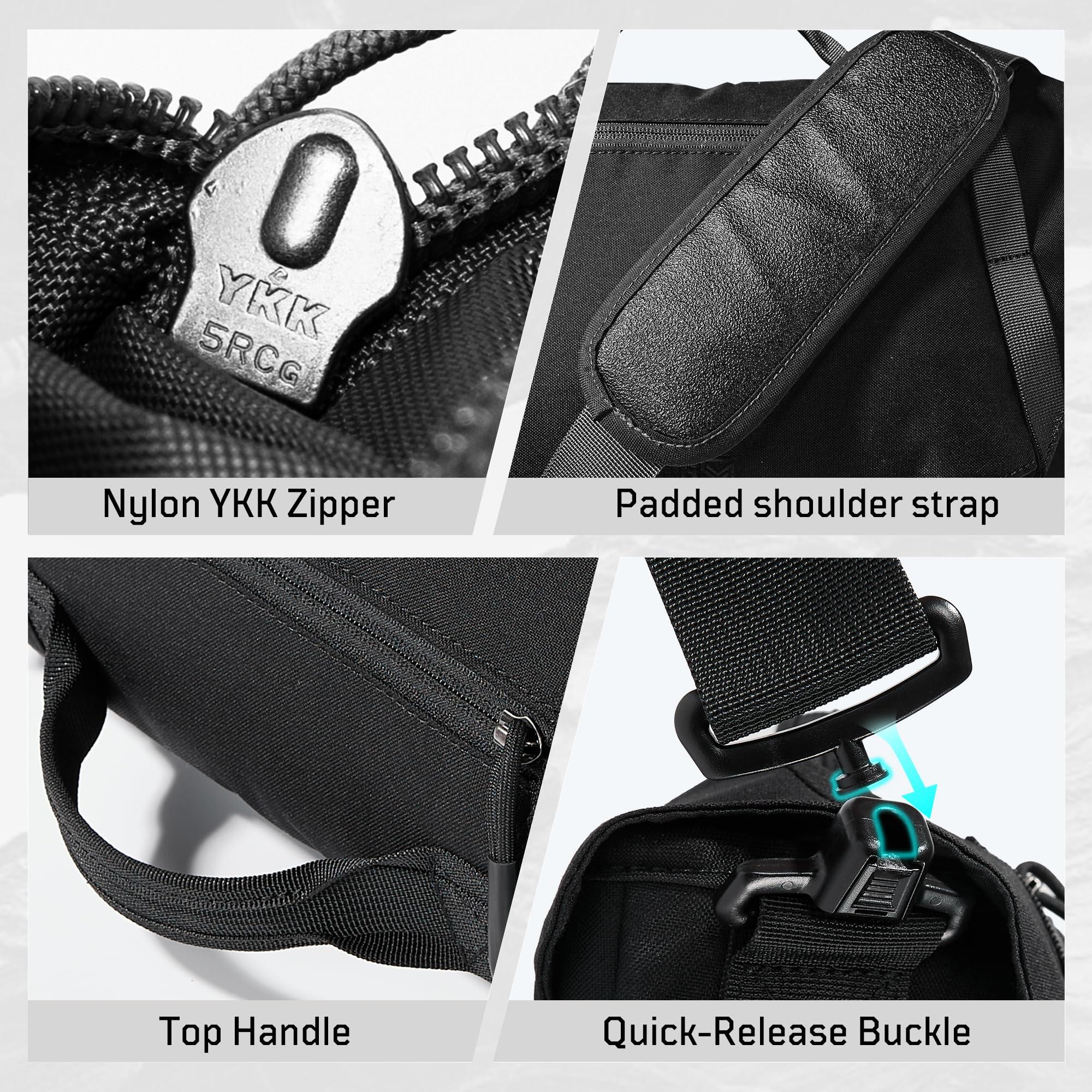 Tactical Messenger Bag for Men,Nylon Shoulder Bags,Satchel Bags for Men Women,Crossbody Bag for Travel Work School - Image 4