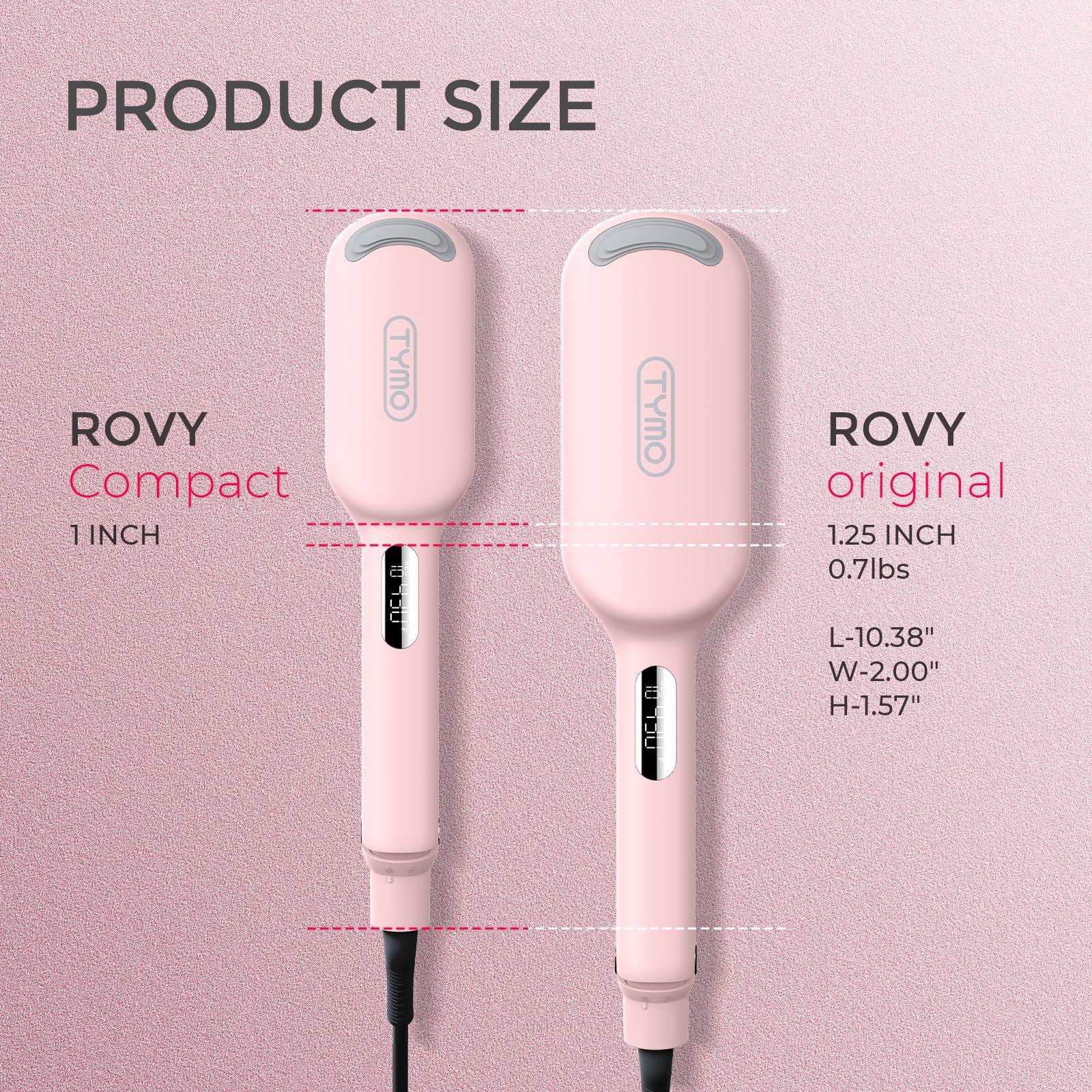 TYMO ROVY 3 Barrel Curling Iron Hair Crimper Waver, Curling Wand, Deep Waver, Hair Curler Tool, 1 Inch, Ionic, Ceramic, Dual Voltage, Women, Beach Waves, Anti-Scald, Easy to Use, Pink - Image 9