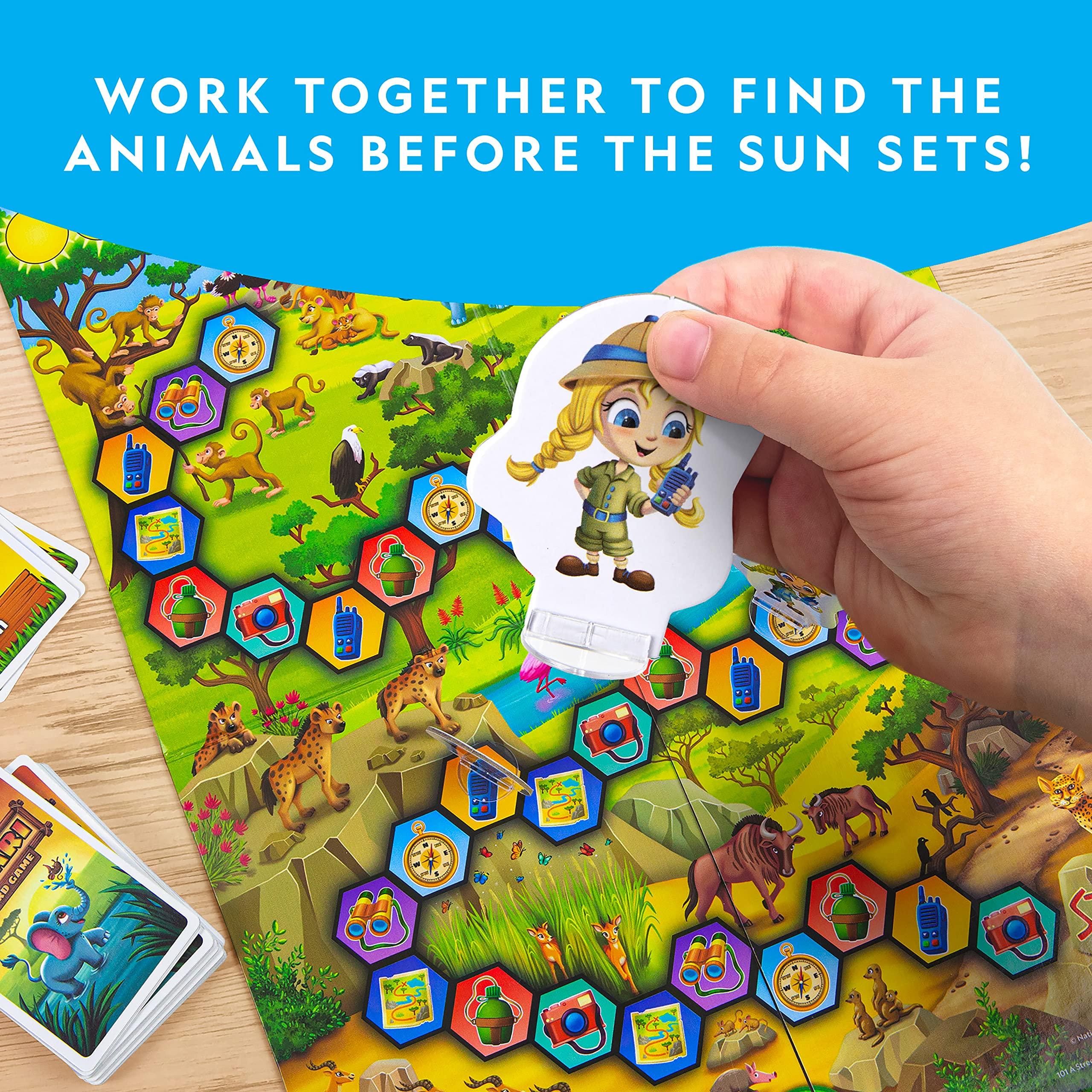 NATIONAL GEOGRAPHIC My First Safari Board Game for Kids 4-6 – Animal Game for Kids & Adults, Cooperative Fun Perfect for Family Game Night, Kids Board Games, Games for Family Night - Image 3
