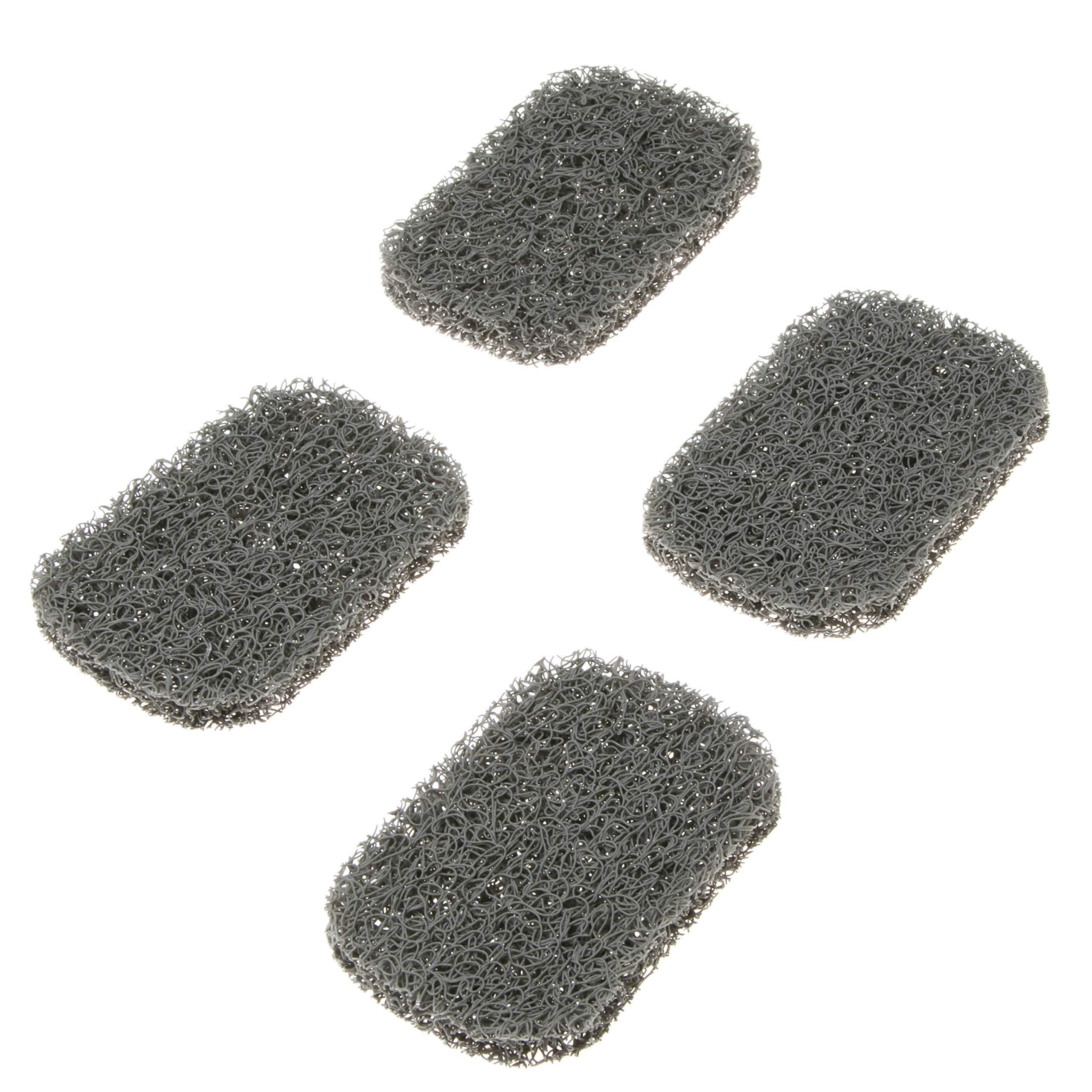 Snowkingdom 4 Pack Gray Soap Saver Draining Lift Pad 2.9" x 4.5" PVC Non-BPA Non-Slip Durable - Image 5