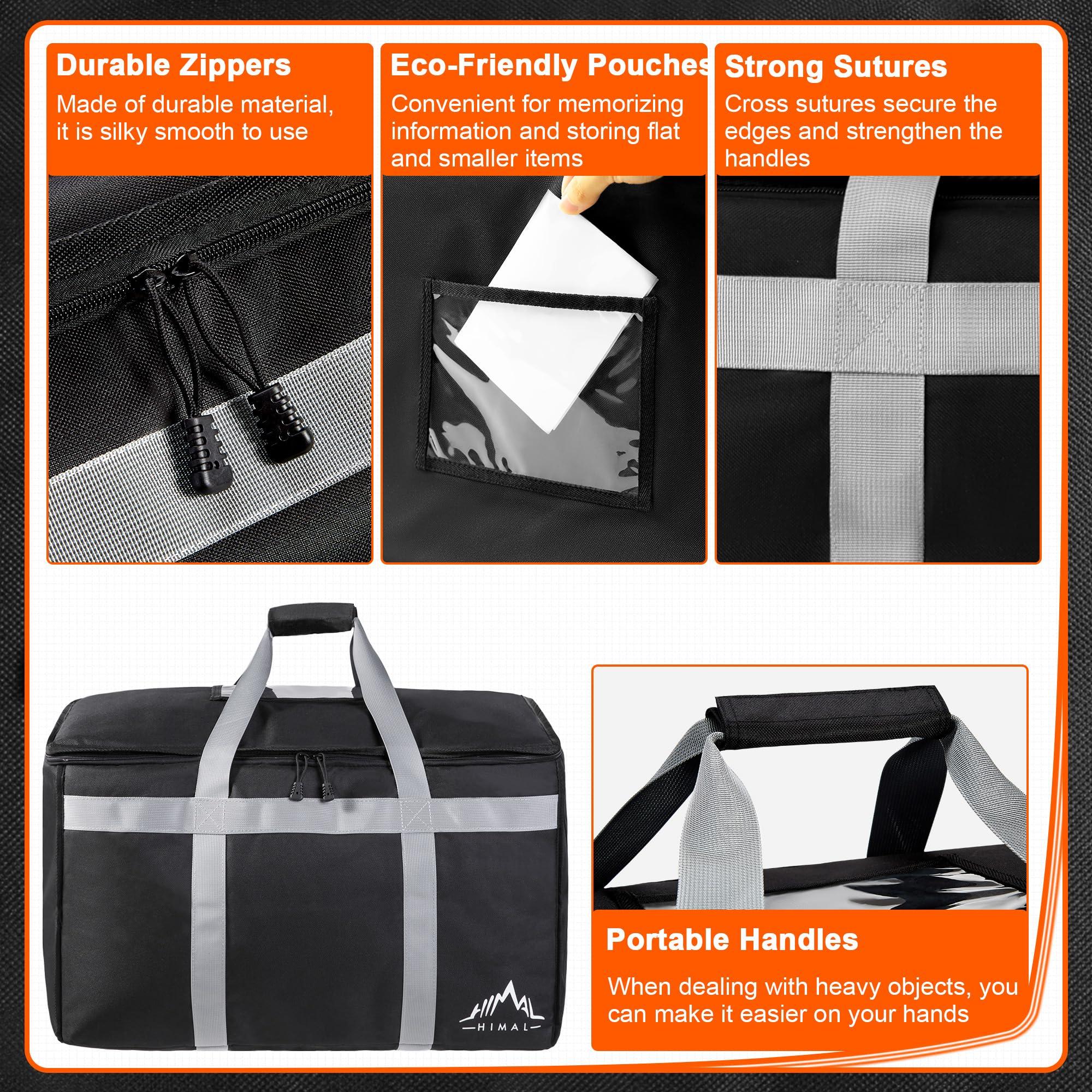Himal Outdoors Insulated Food Delivery Bag XXXL-23Wx15Hx14D inches Premium Insulated Grocery Bag for HOT/COLD Food Delivery, Fit for Uber Eats, Doordash, Commercial Catering Transportation - Image 5