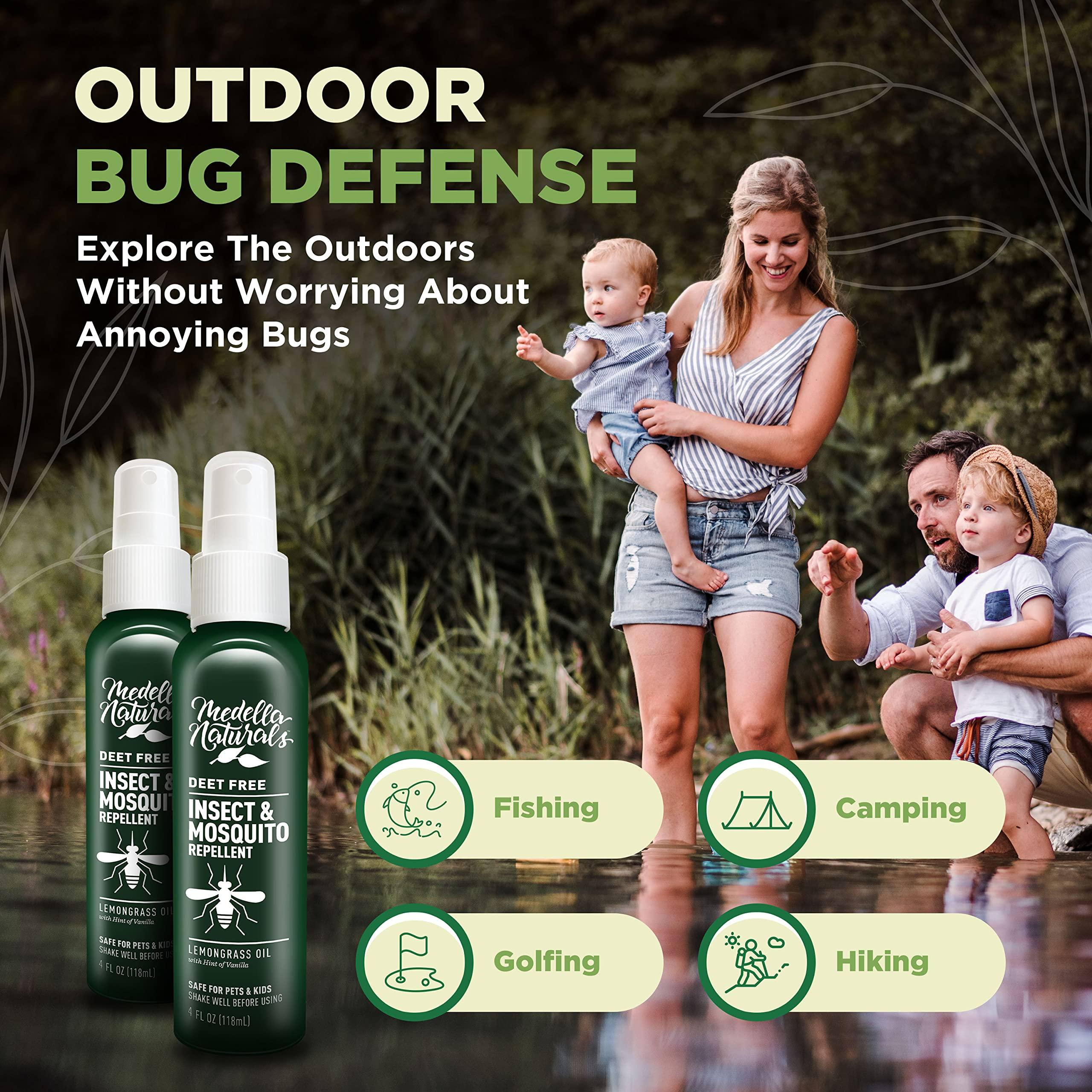 Deet-Free Insect & Mosquito Repellent Pack of 2 (4 oz) – Nice Smelling Insect Repellent with Lemongrass Oil Safe for Pets and Kids – Bug Spray Against Mosquitoes, Gnats, Black Flies, and No-See-ums - Image 7