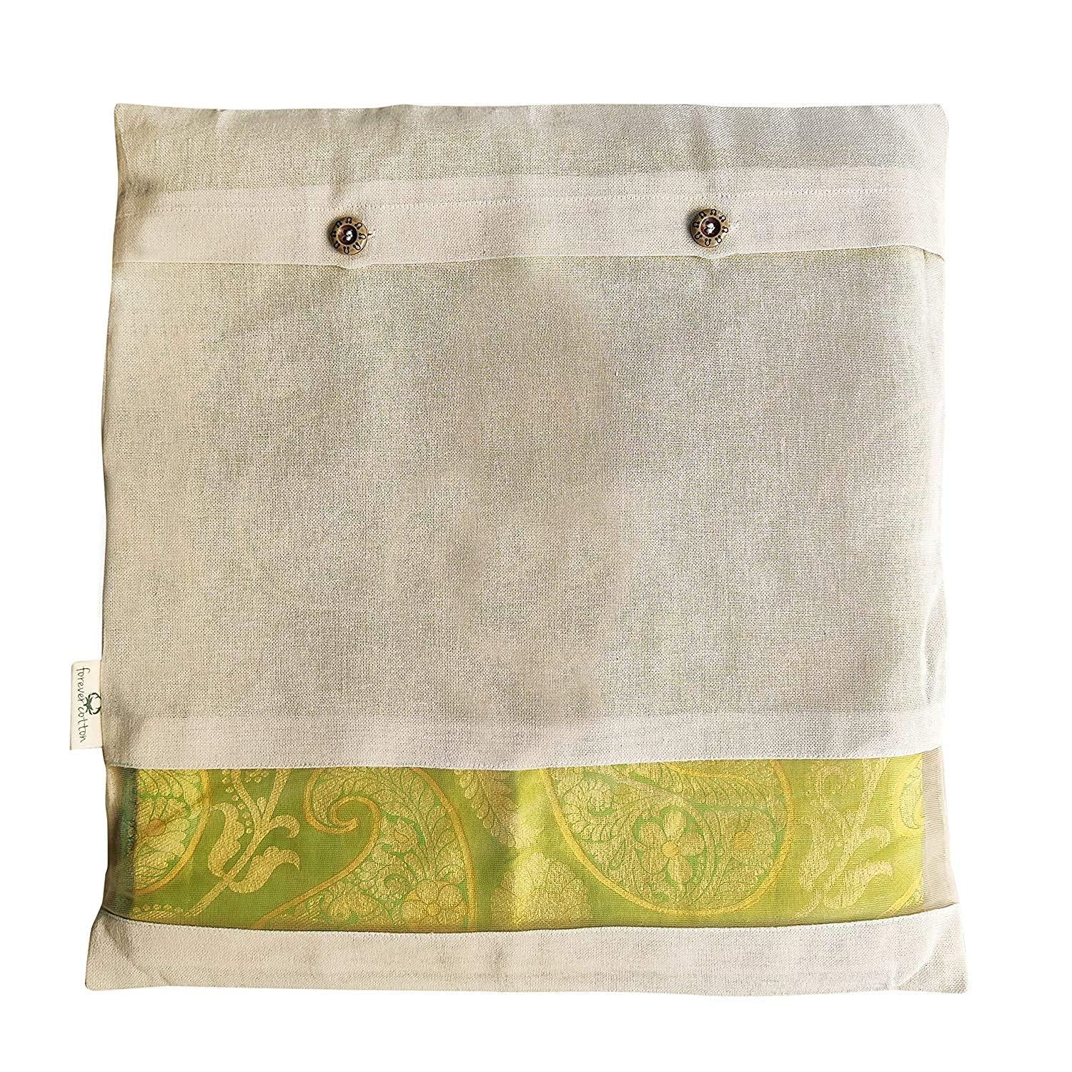 Garment Closet Off-White Bags: Premium Cotton Saree Covers with Net Window - Image 4