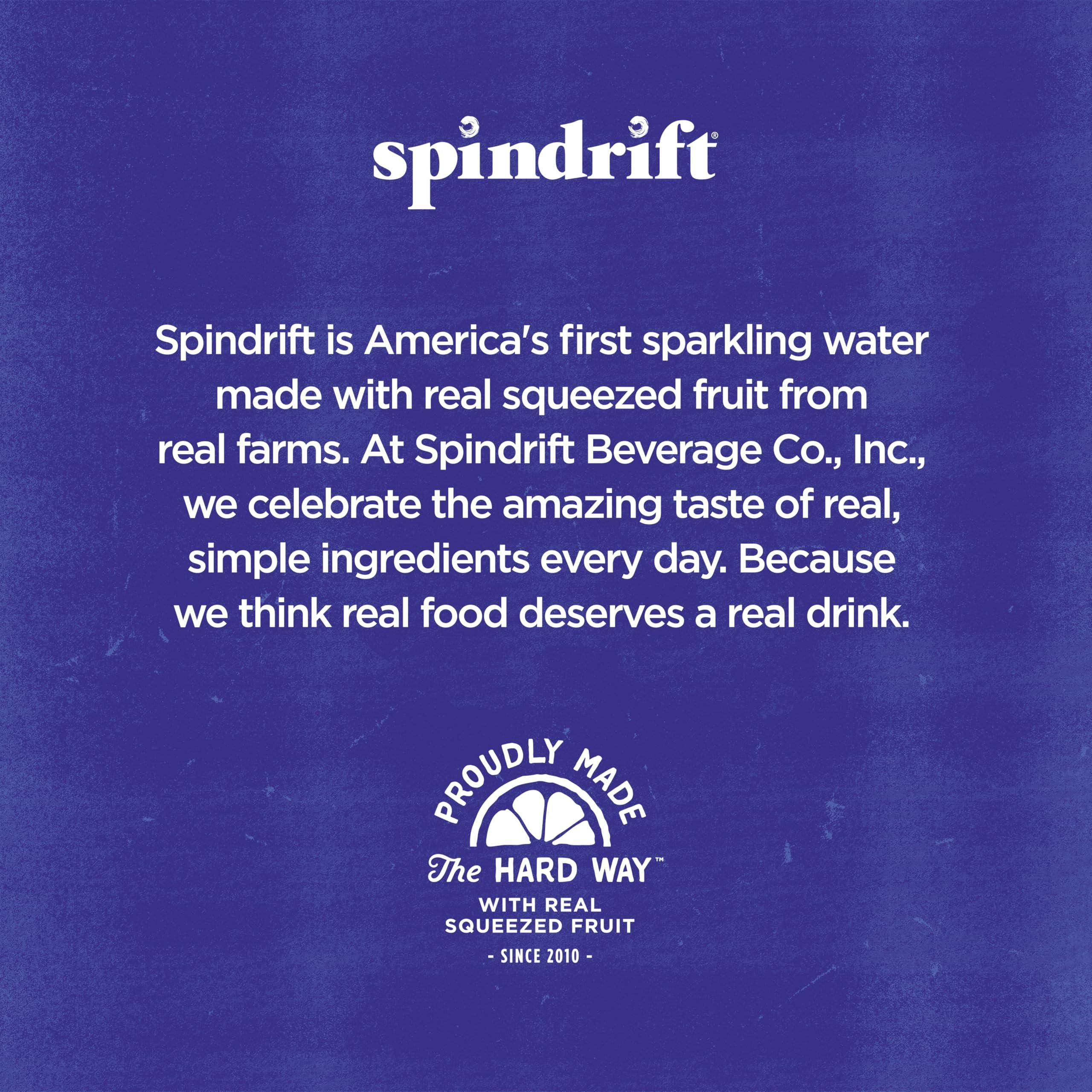 Spindrift Sparkling Water, 4 Flavor Variety Pack, Made with Real Squeezed Fruit, 12 Fl Oz (Pack of 20) - Image 7