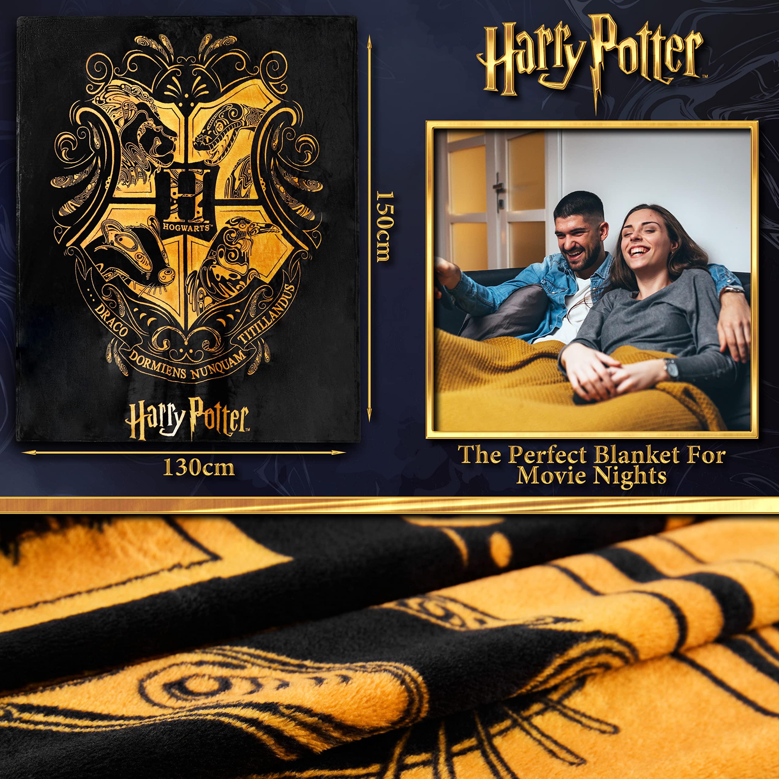 Harry Potter Gifts Fleece Bed Blanket Super Soft Cozy Bed Throw Hogwarts Bedroom Decor Plush Comforter 59" x 51" for Bedroom Travel Sleepovers - Image 3