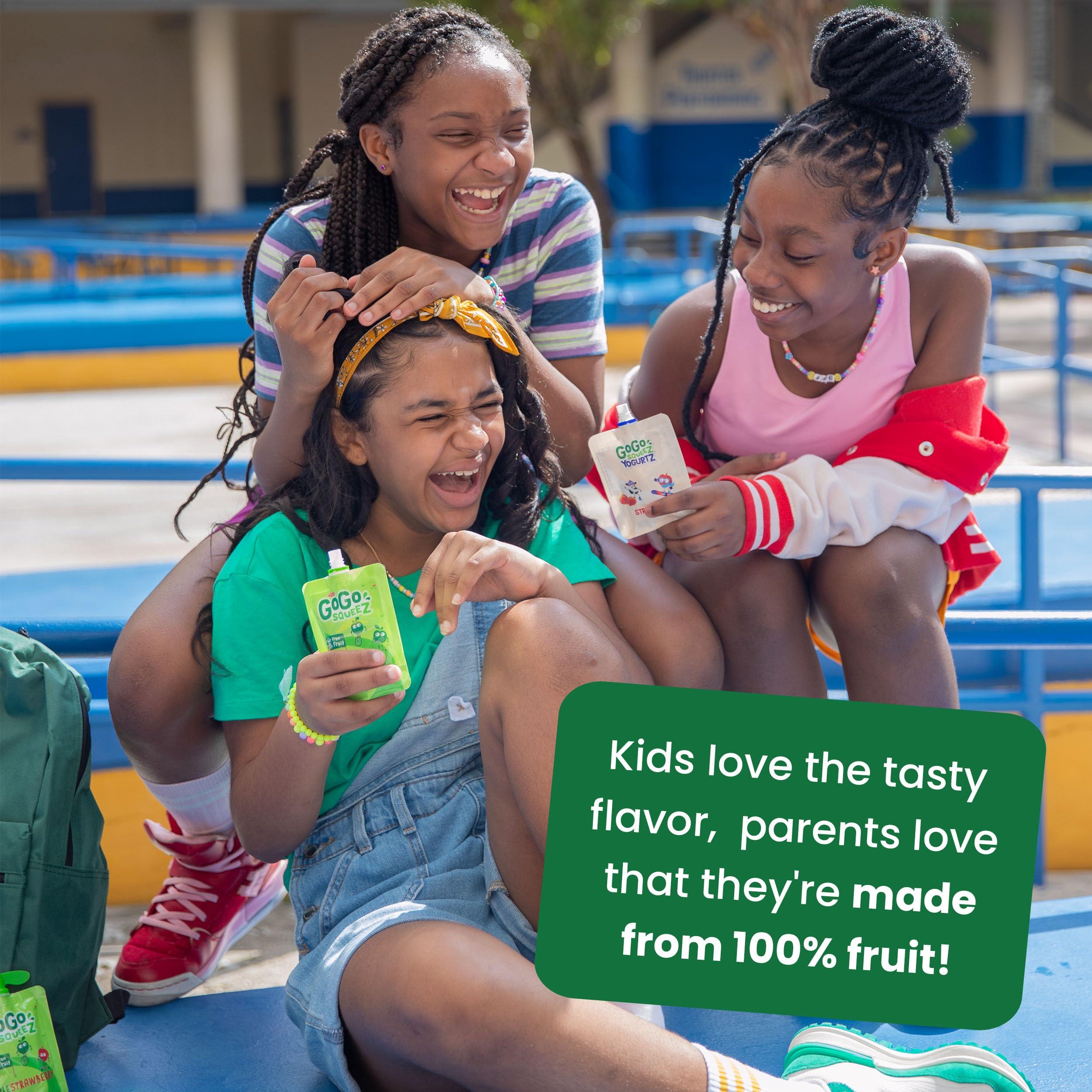 GoGo squeeZ Applesauce and Fruit Puree, Apple Banana, 3.2 oz (Pack of 48), Unsweetened Fruit Snacks for Kids, Gluten Free, Nut Free and Dairy Free, Recloseable Cap, BPA Free Pouches - Image 9