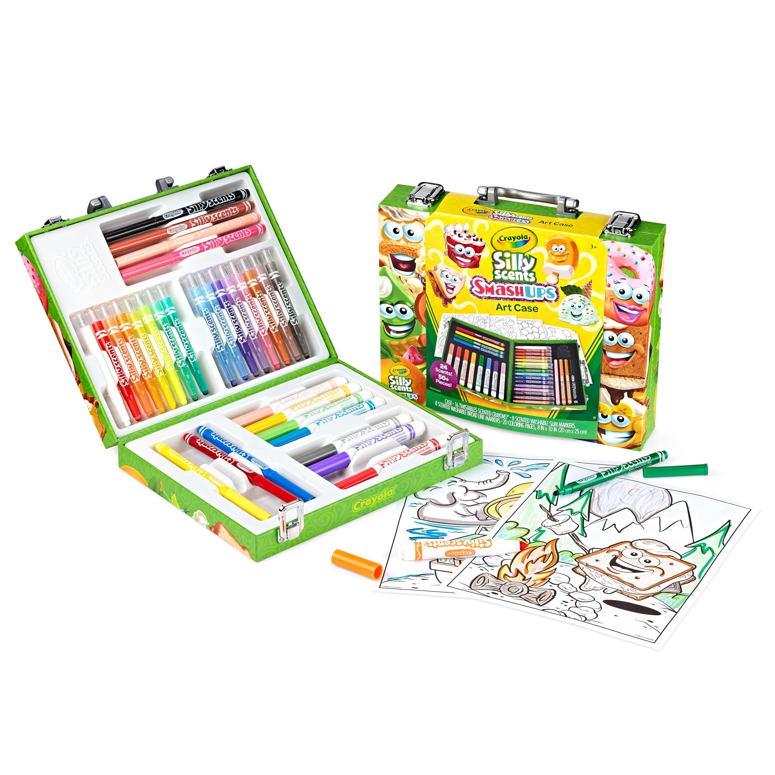 Crayola Silly Scents Mini Inspiration Art Case, Scented Crayons & Markers Set, Art Kit for Kids, Coloring Supplies, Travel Gifts for Kids, Ages 4+ - Image 3