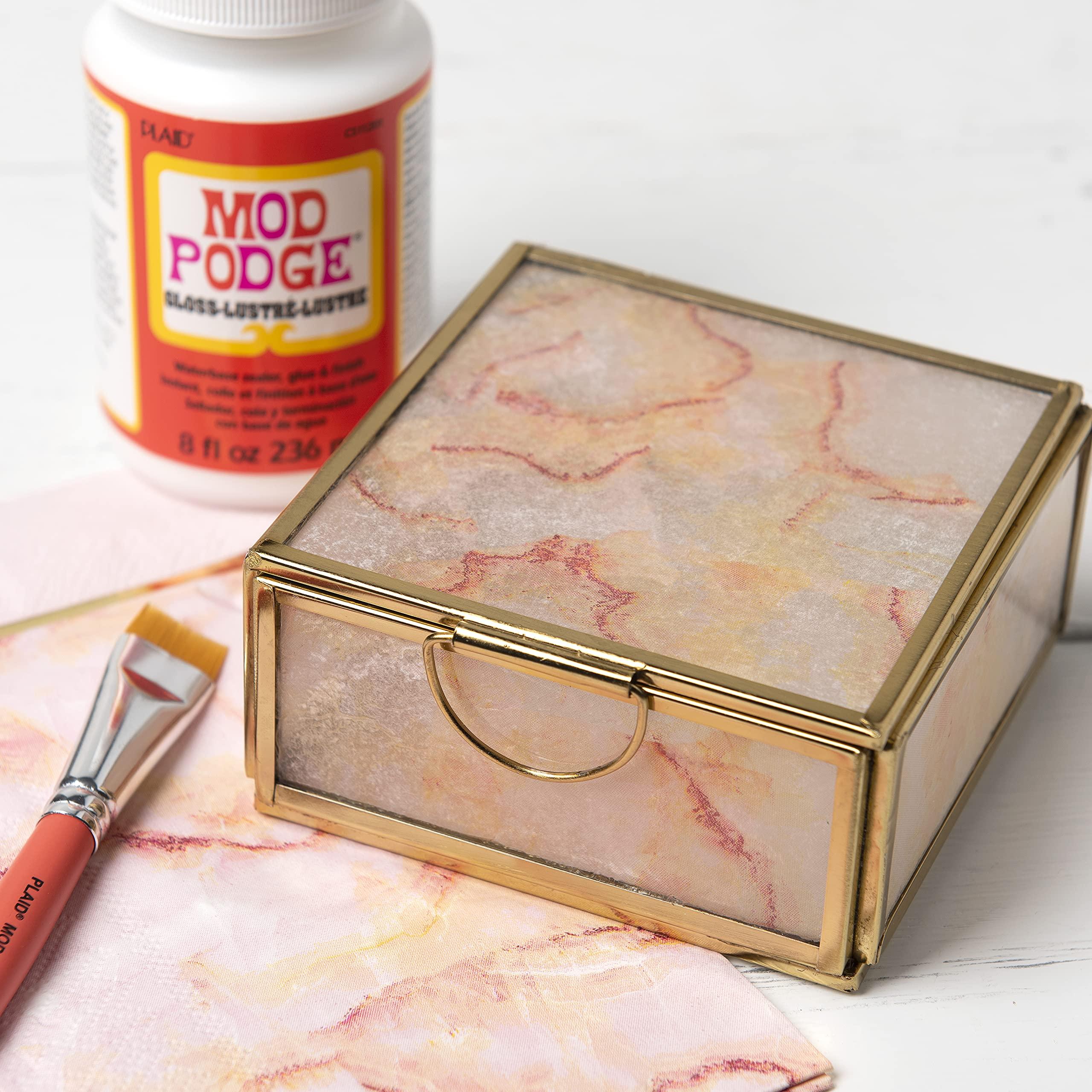 Mod Podge Gloss Sealer, Glue & Finish: All-in-One Craft Solution- Quick Dry, Easy Clean, for Wood, Paper, Fabric & More. Non-Toxic - Craft with Confidence, Made in USA, 16 oz., Pack of 1 - Image 7