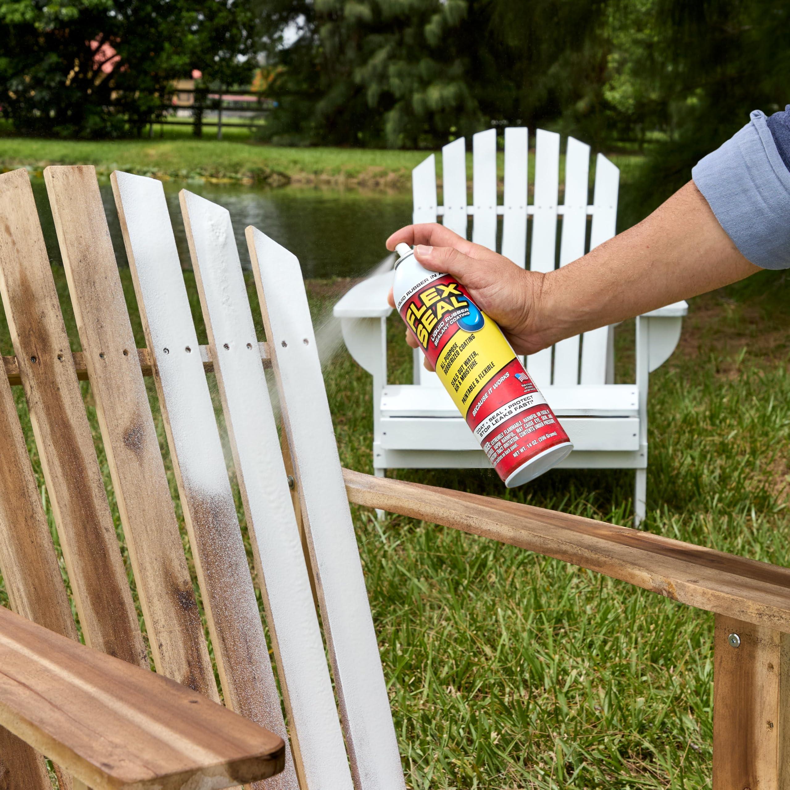 Flex Seal, 14 oz, 2-Pack, Clear, Stop Leaks Instantly, Transparent Waterproof Rubber Spray On Sealant Coating, Perfect for Gutters, Wood, RV, Campers, Roof Repair, Skylights, Windows, and More - Image 5