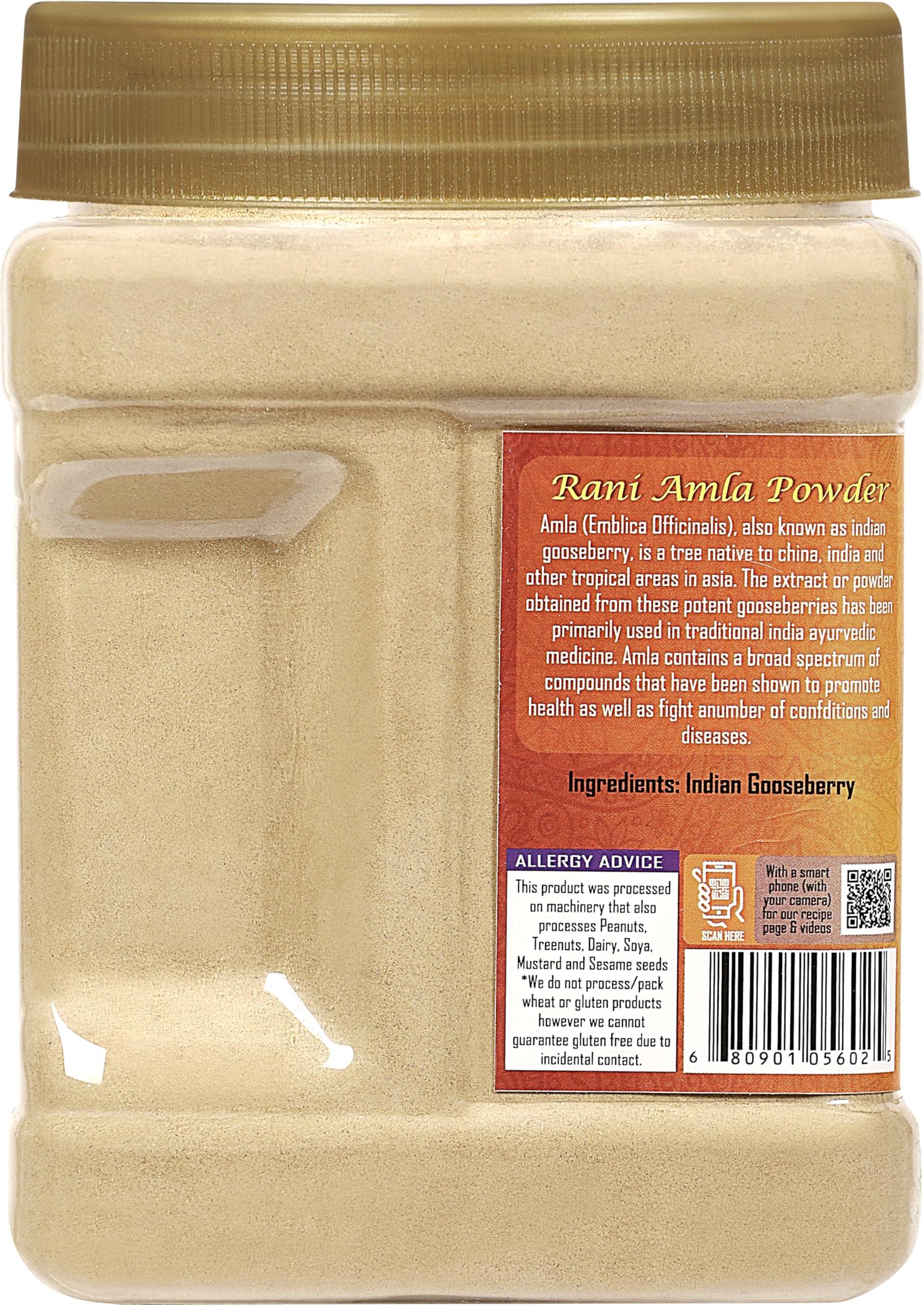 Rani Amla Powder (Indian Gooseberry) 20oz (1.25lbs) 571g PET Jar ~ All Natural | No Color | Gluten Friendly | Vegan | NON-GMO | Kosher | No Salt or fillers | Indian Origin - Image 4