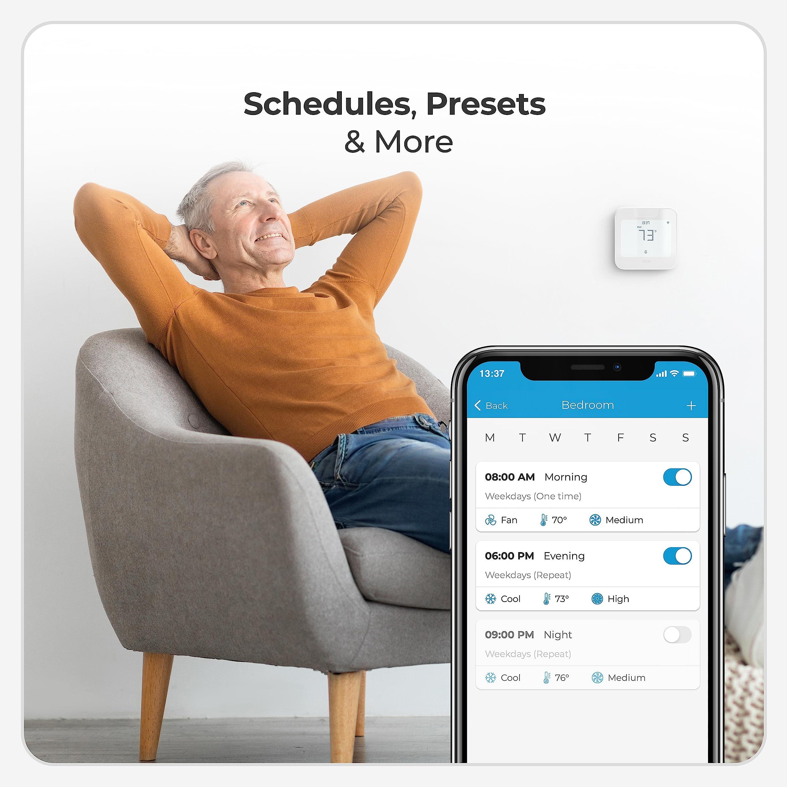 Breez Max | ENERGY STAR CERTIFIED Smart AC Controller | WiFi Thermostat for Mini-Split, Window, Portable ACs/Heat Pumps | AI-Based Tech | Free App, No Subscriptions | Alexa, Google, IFTTT etc. (White) - Image 6