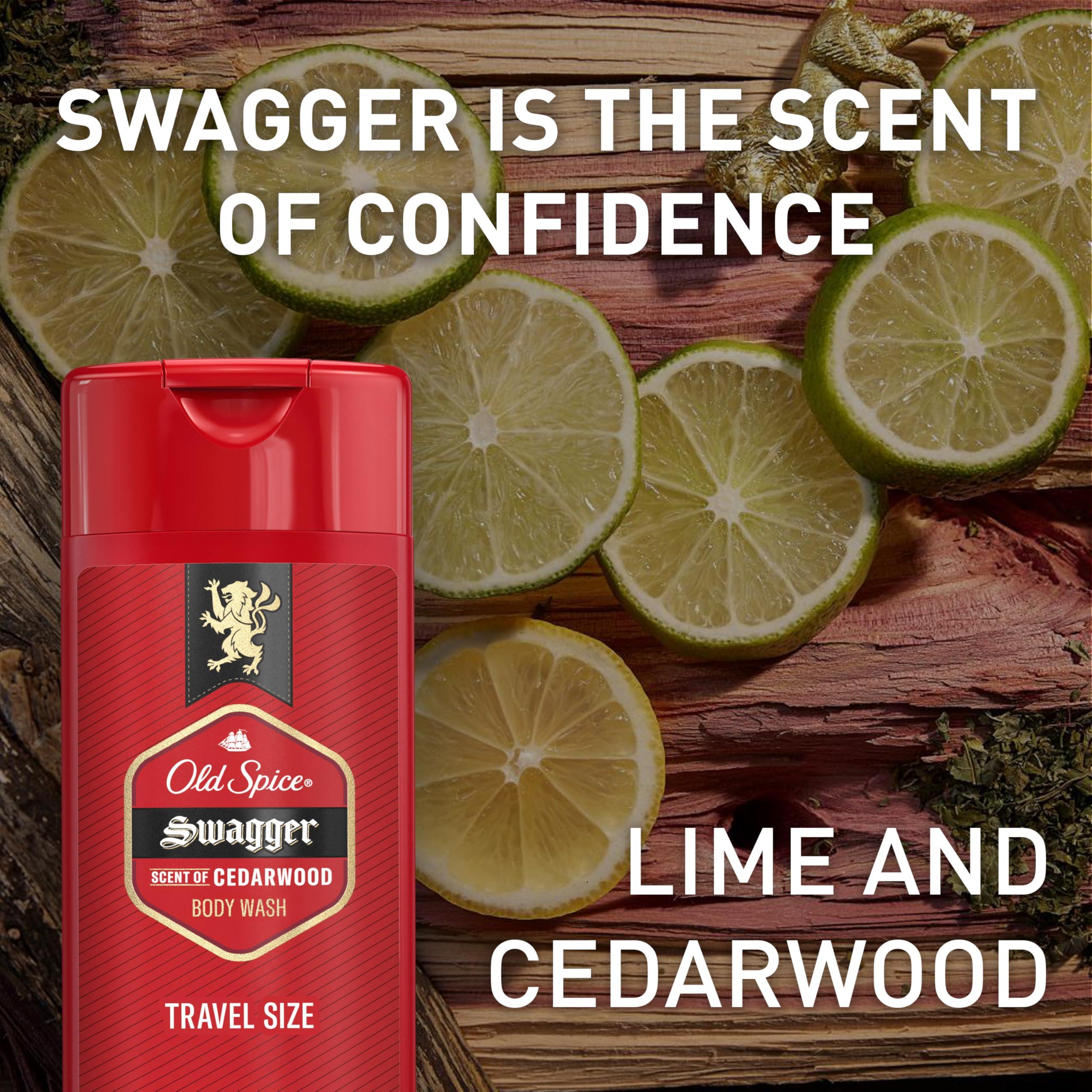 Old Spice Refreshing Body Wash for Men, 3X Defense, 24/7 Shower Fresh with Long Lasting Scent, Travel Size, Red Collection, Swagger with Cedarwood Scent, 3 oz - Image 7