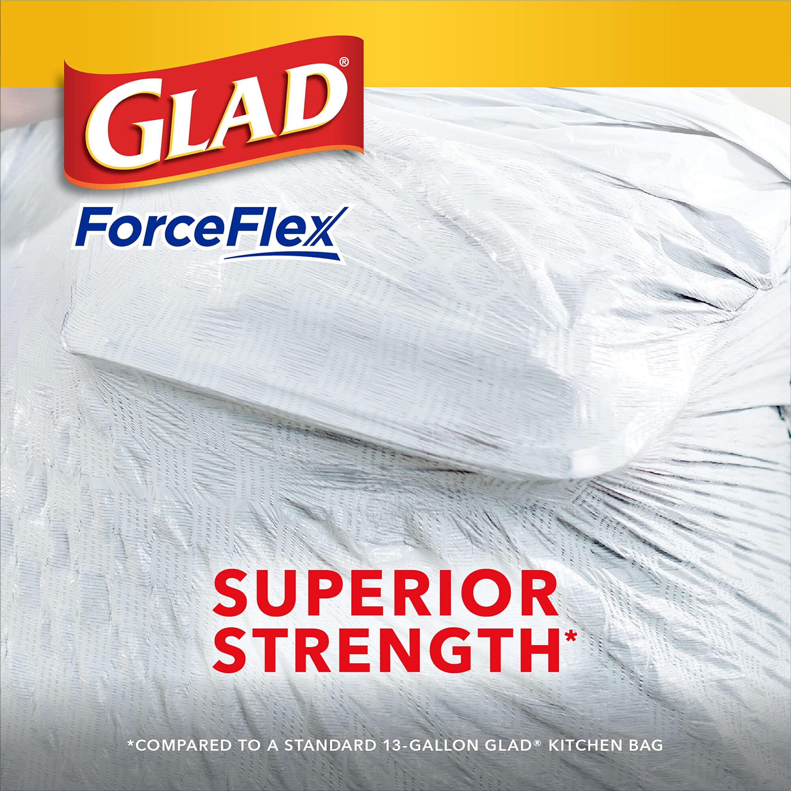 Glad ForceFlex Tall Kitchen Trash Bags, 13 Gal, Gain Lavender with Febreze, 80 Ct (Pack May Vary) - Image 4