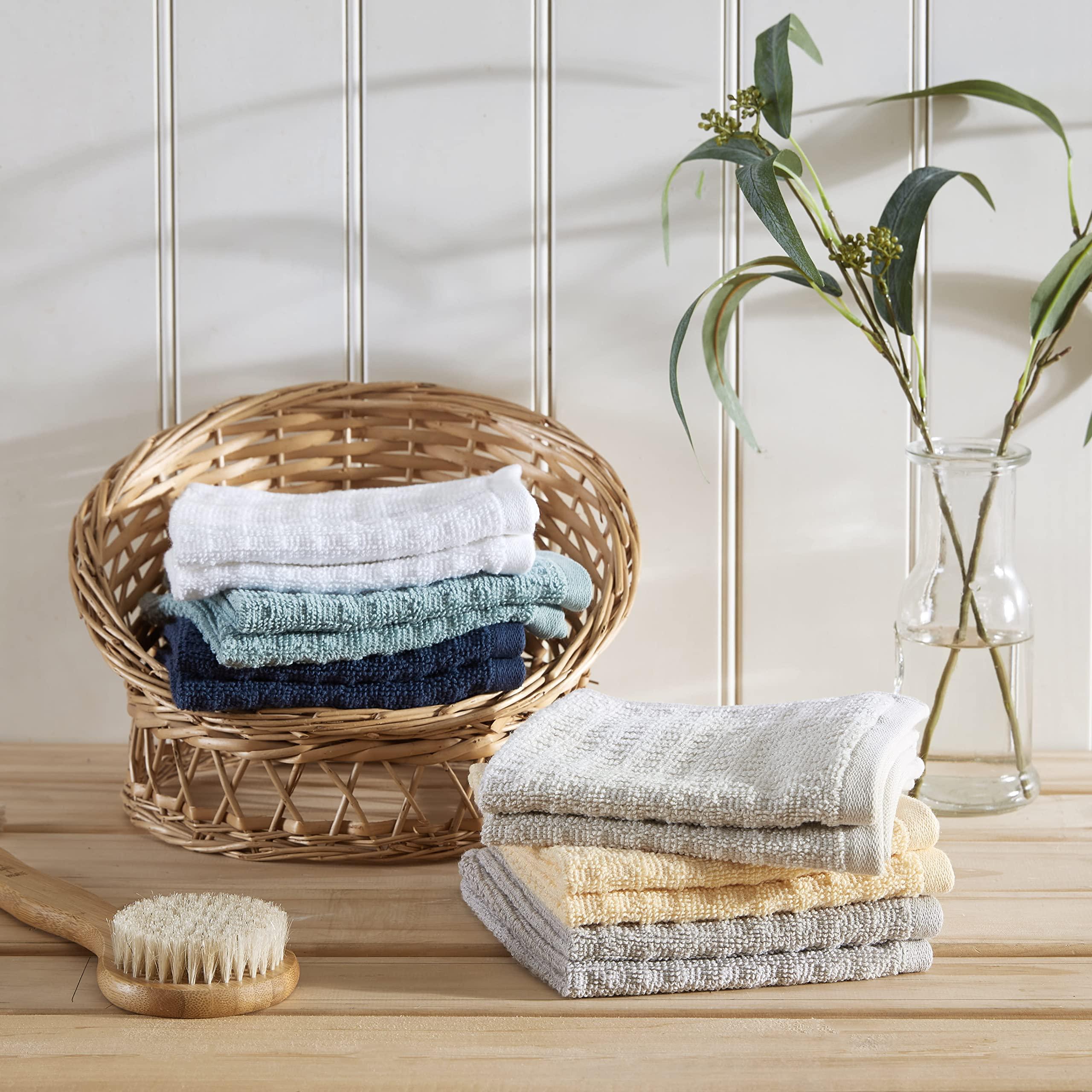 Tommy Bahama- Washcloth Set, Highly Absorbent Cotton Bathroom Decor, Low Linting & Fade Resistant, Oeko-Tex Certified (Northern Pacific Turquoise, 12 Piece) - Image 8