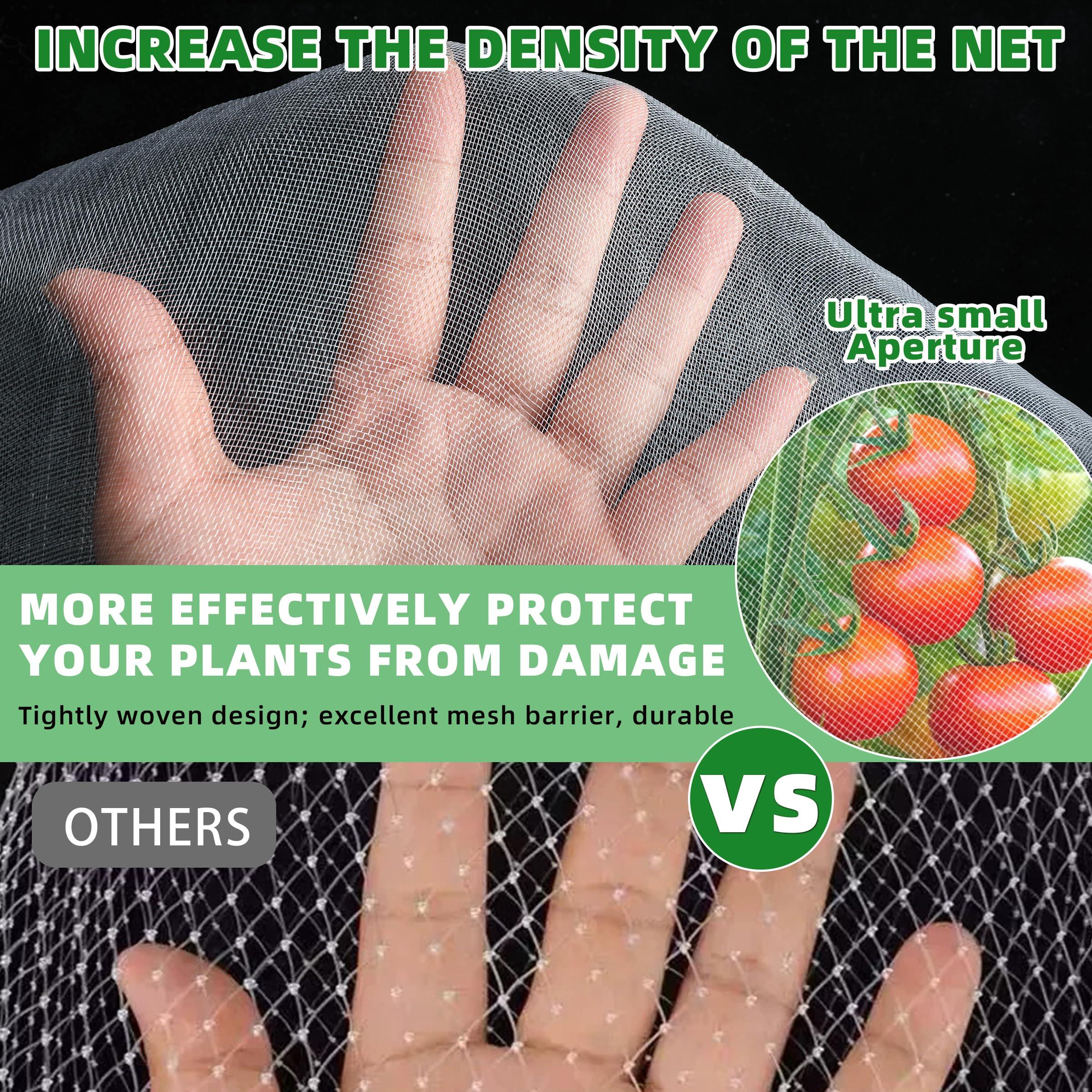 5 Pack Garden Plant Fruits Tree Protection Netting Covers with Drawstring, 3.3 x 2.7Ft Bird Insect Netting Bag, Plant Netting Barrier for Fruit/Flower/Herb/Vegetables (3.3 x 2.7Ft) - Image 3