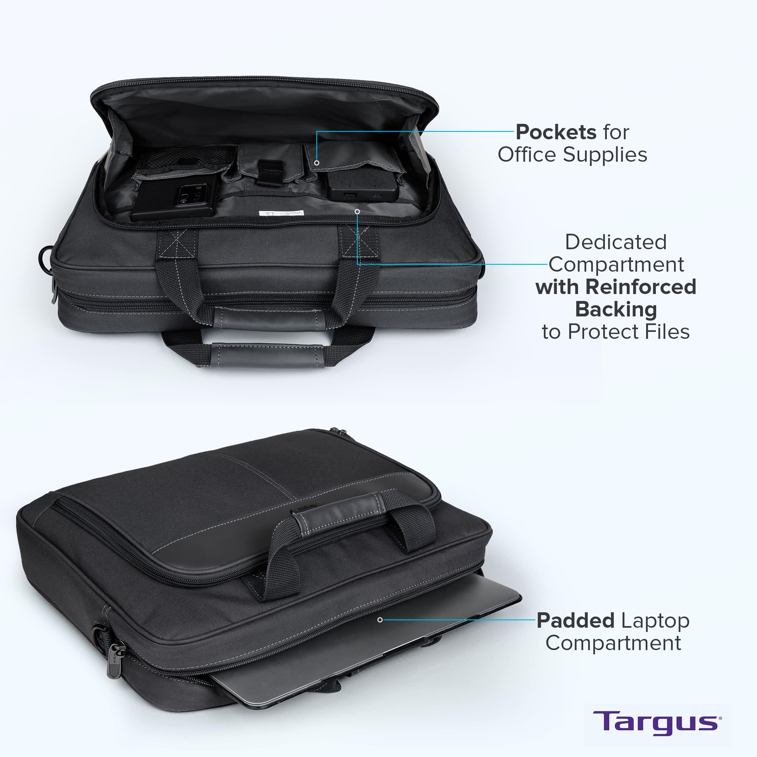 Targus unisex-adult Slim Briefcase With Crossbody Shoulder Bag - Image 7