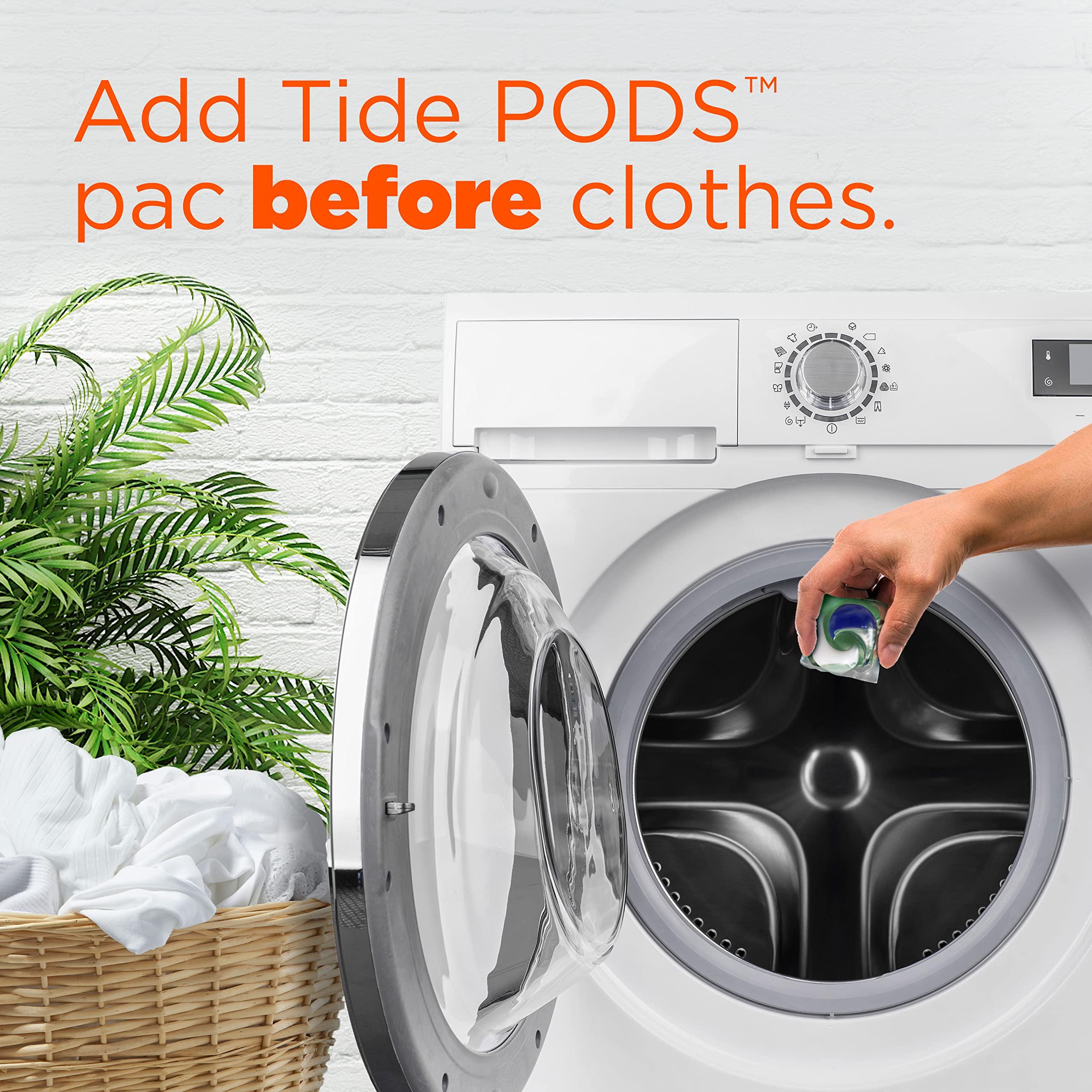 Tide Power Pods Laundry Detergent Pacs with Febreze 32 Count Spring & Renewal Scent Febreze Freshness with Odor Eliminators - Image 8