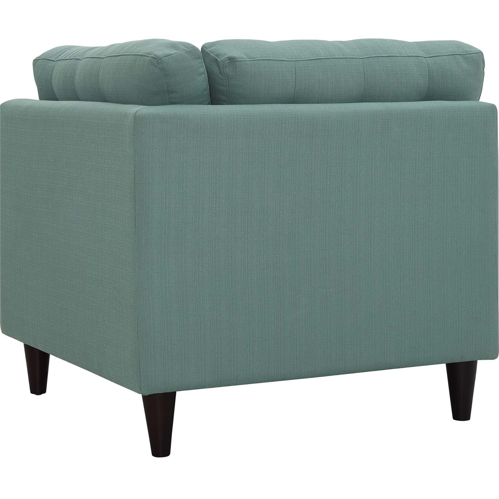 Modway Empress Mid-Century Modern Upholstered Fabric Corner Sofa In Laguna - Image 5