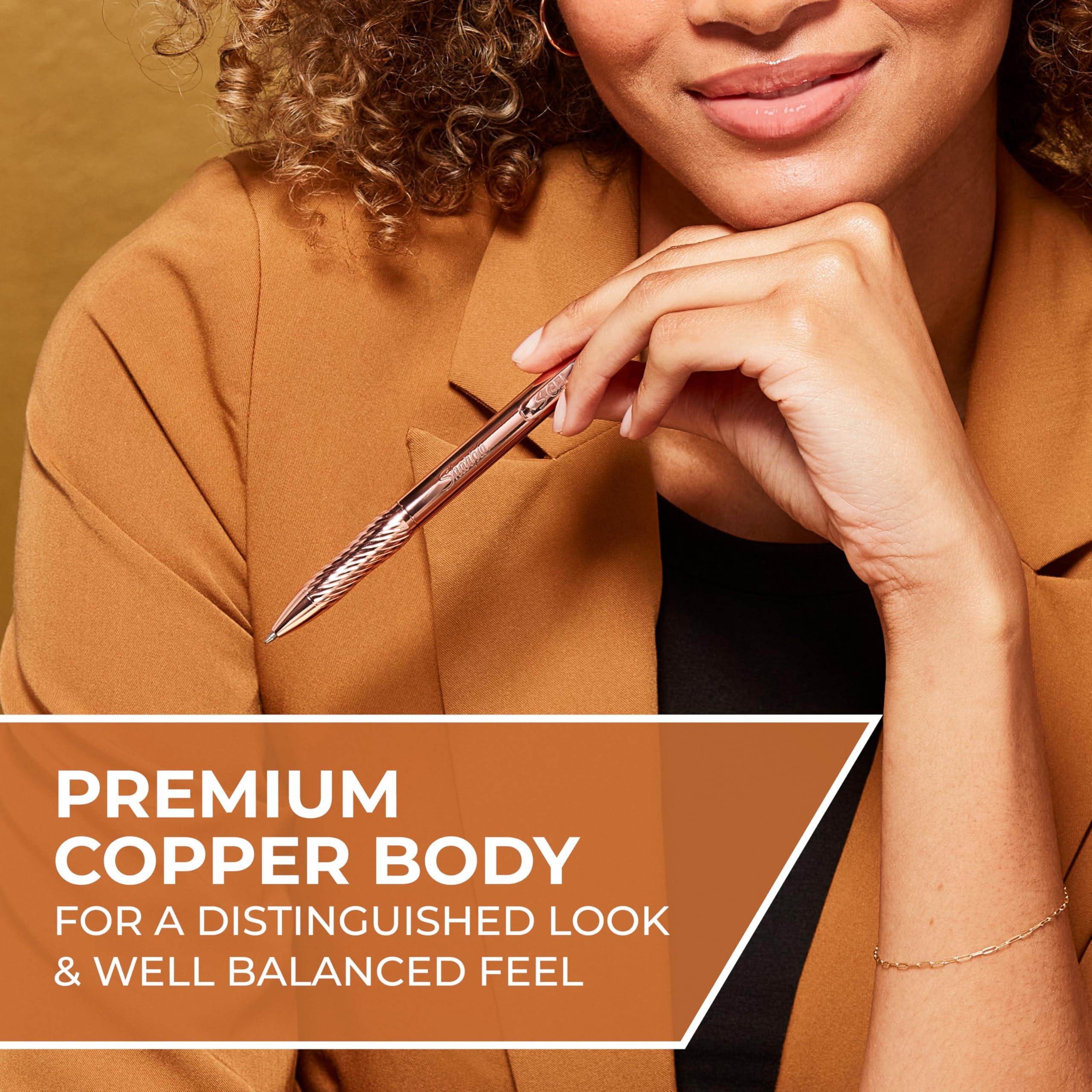 Sharpie S-Gel Gel Pen, Copper Metal Body, Medium Point (0.7mm), Black Ink, Includes 1 Pen and 1 Additional Ink Refill - Image 3