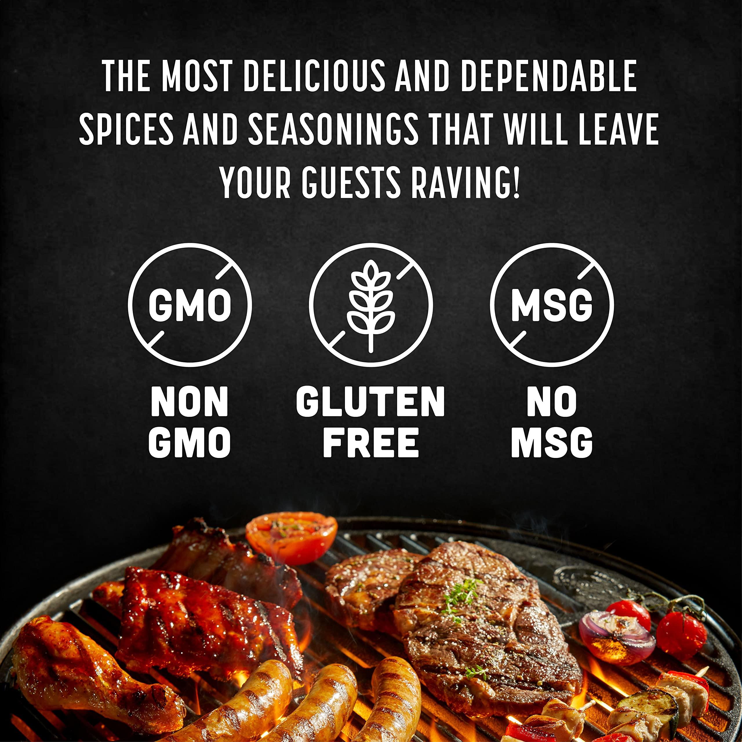 Spice Rack Co. BBQ Seasonings And Rubs - Smoking & Grilling Spices and Seasonings Sets, Grilling Accessories & Smoker Accessories, Unique Father's Day Gifts For Dad Gifts For Fathers Day (5 Pack) - Image 5