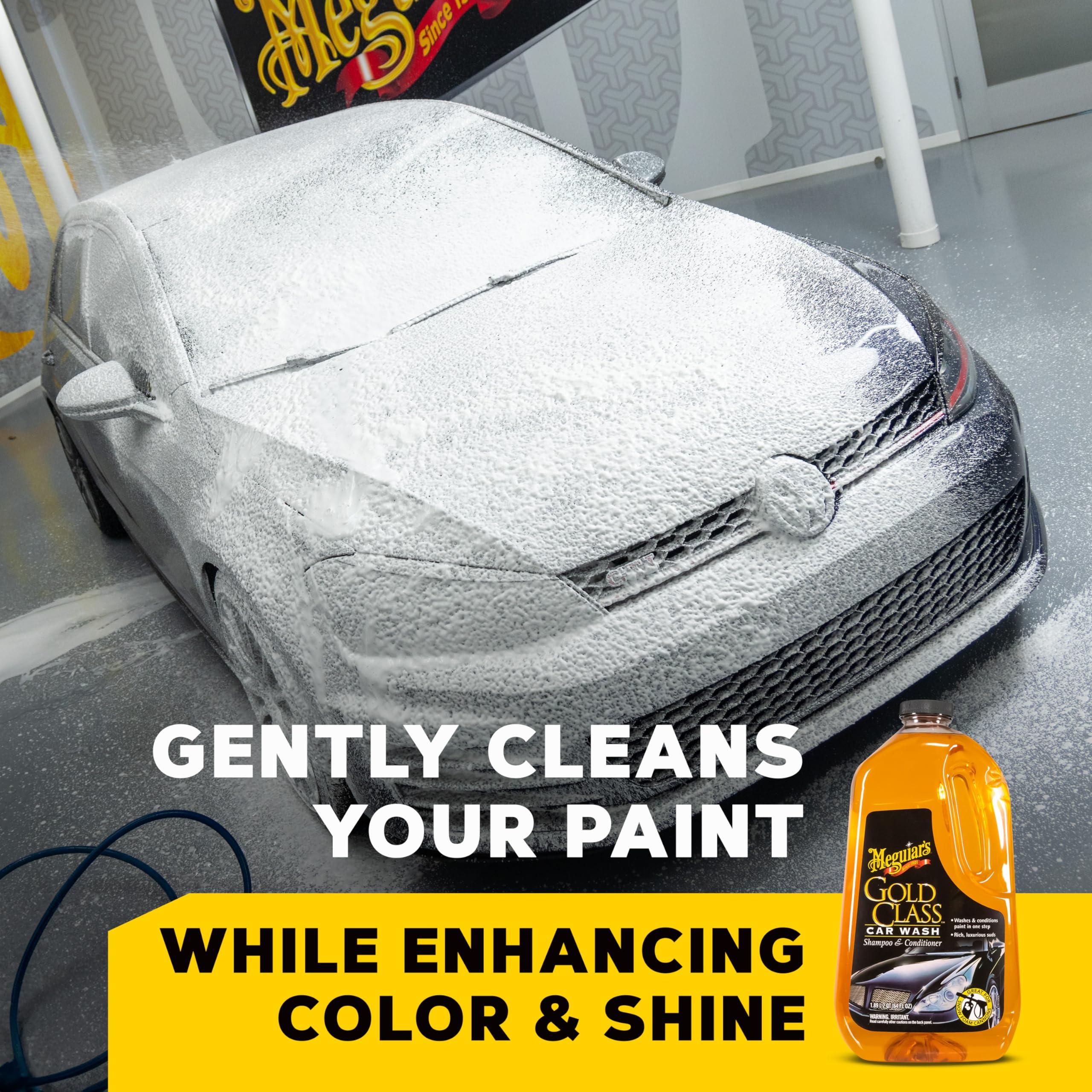 Meguiar's Gold Class Car Wash - Get Professional Results in a Foam Cannon or as a Bucket Wash - Get a Clean and Glossy Finish That's Safe for All Paint Types - 64 Oz - Image 2
