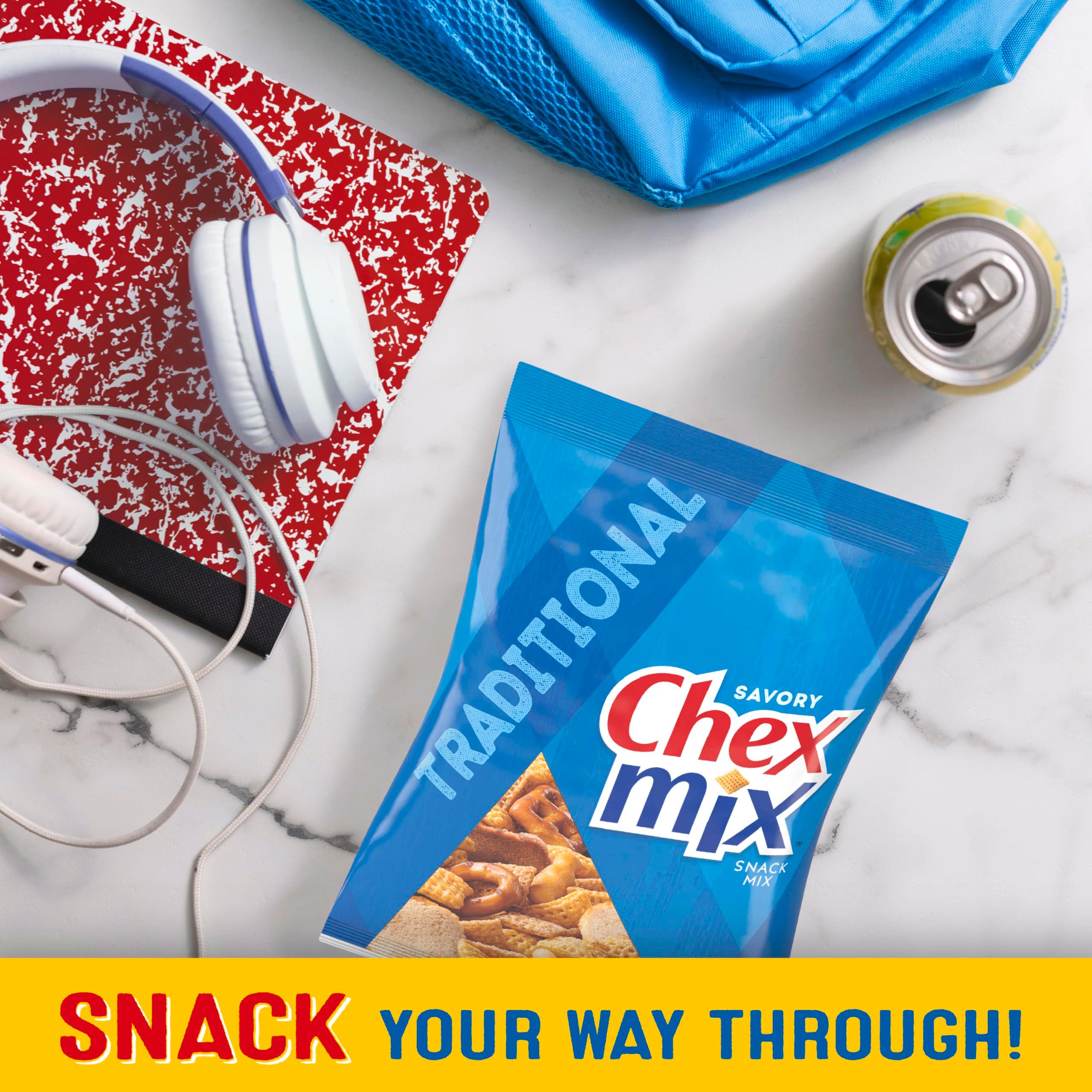 Sweet & Salty Snack Variety Pack, Muddy Buddies Peanut Butter & Chocolate, Chex Mix Traditional, Cheddar & Honey Nut, 35 oz (20 Bags) - Image 5