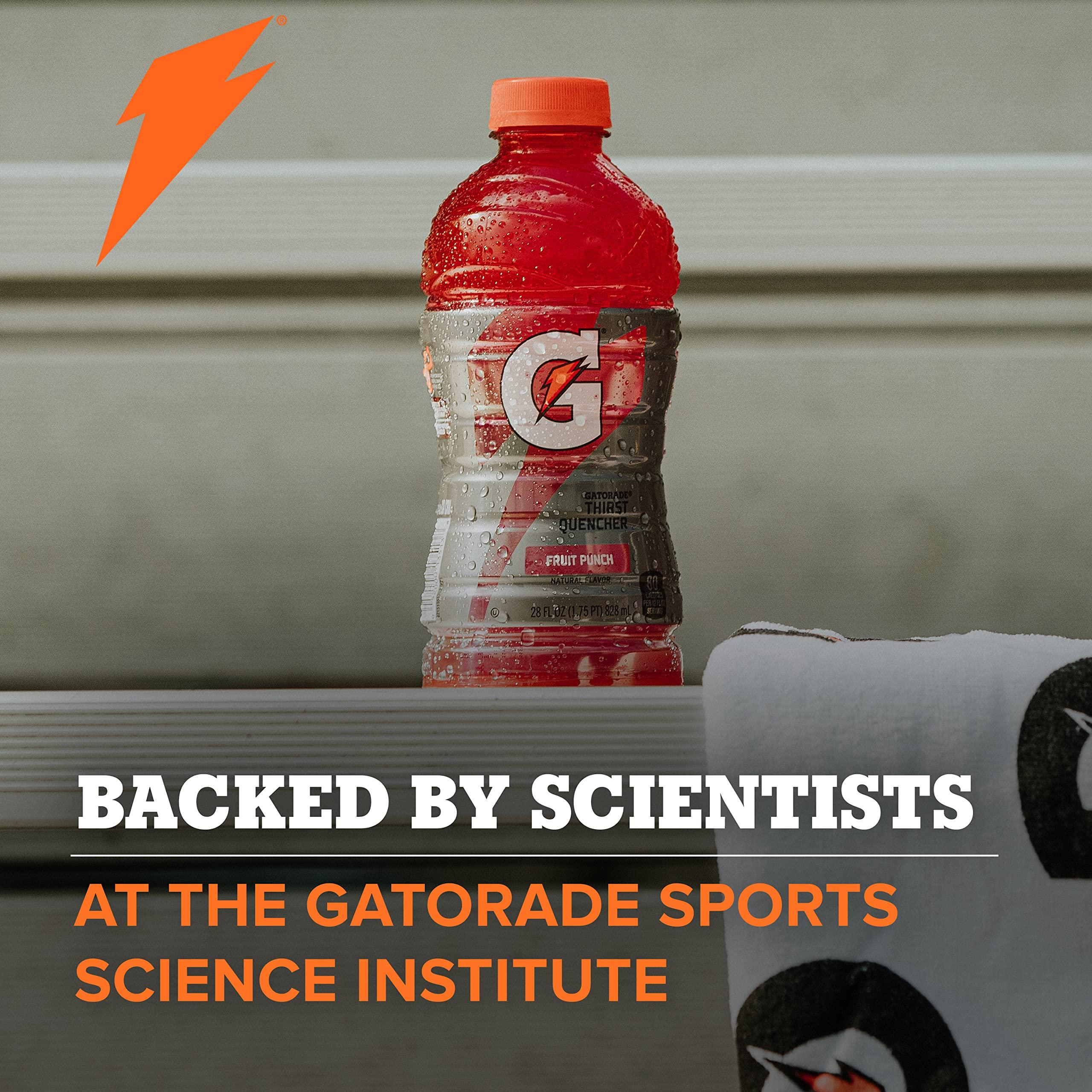 Gatorade Thirst Quencher, Fruit Punch and Cool Blue Variety Pack, 12 Ounce (Pack of 24) - Image 6