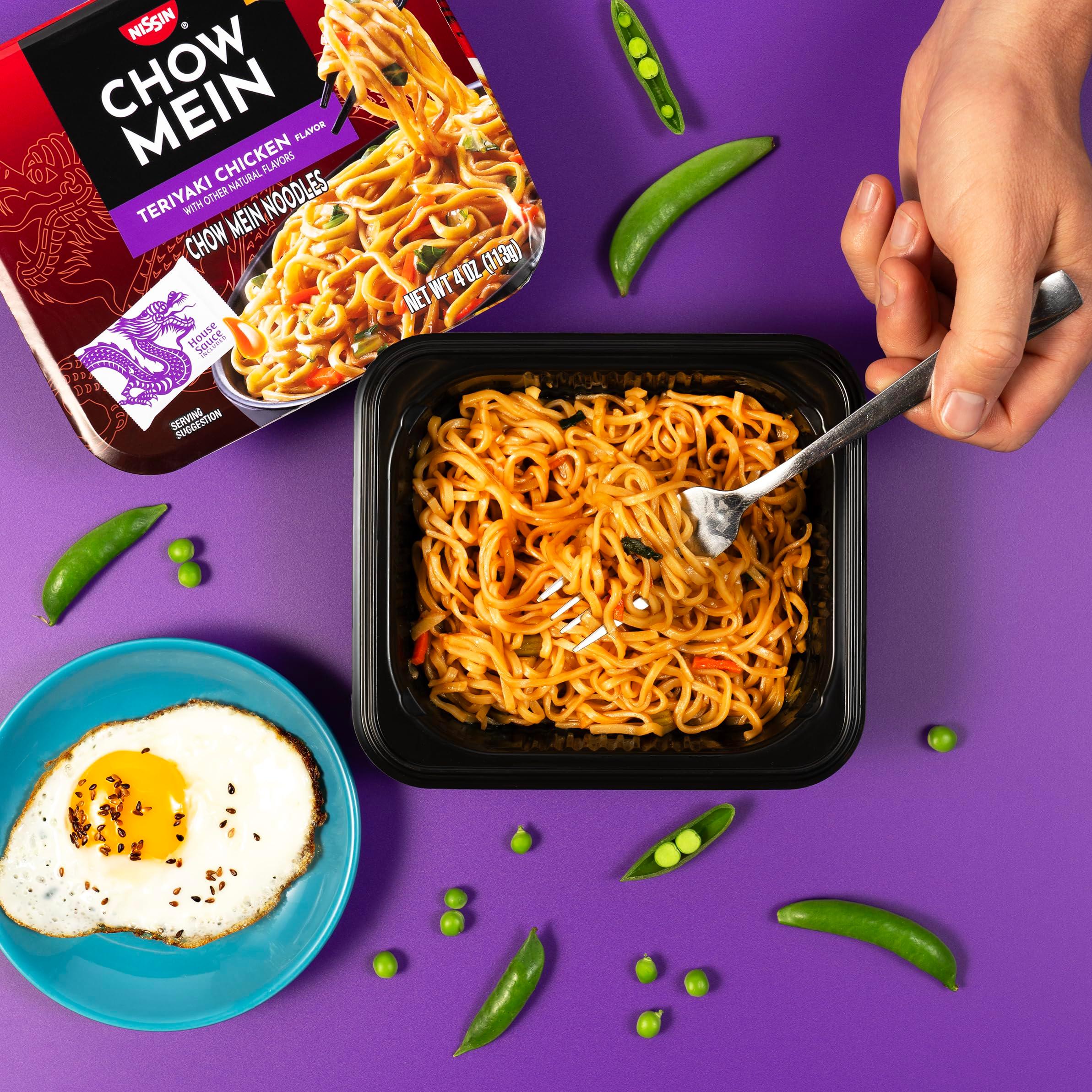 Nissin Chow Mein Noodles, Teriyaki Chicken, 4 Ounce (Pack of 8) - Image 4