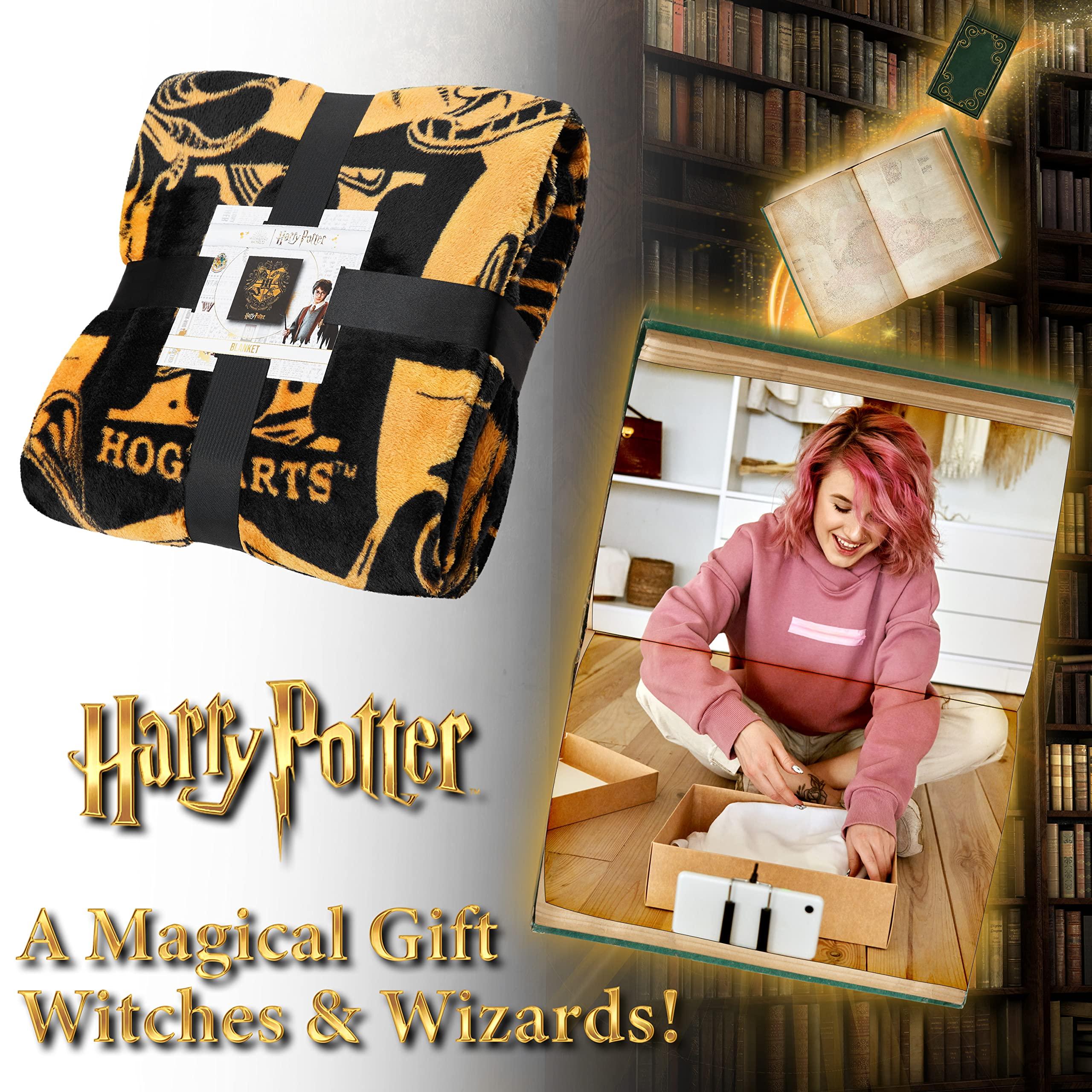 Harry Potter Gifts Fleece Bed Blanket Super Soft Cozy Bed Throw Hogwarts Bedroom Decor Plush Comforter 59" x 51" for Bedroom Travel Sleepovers - Image 4