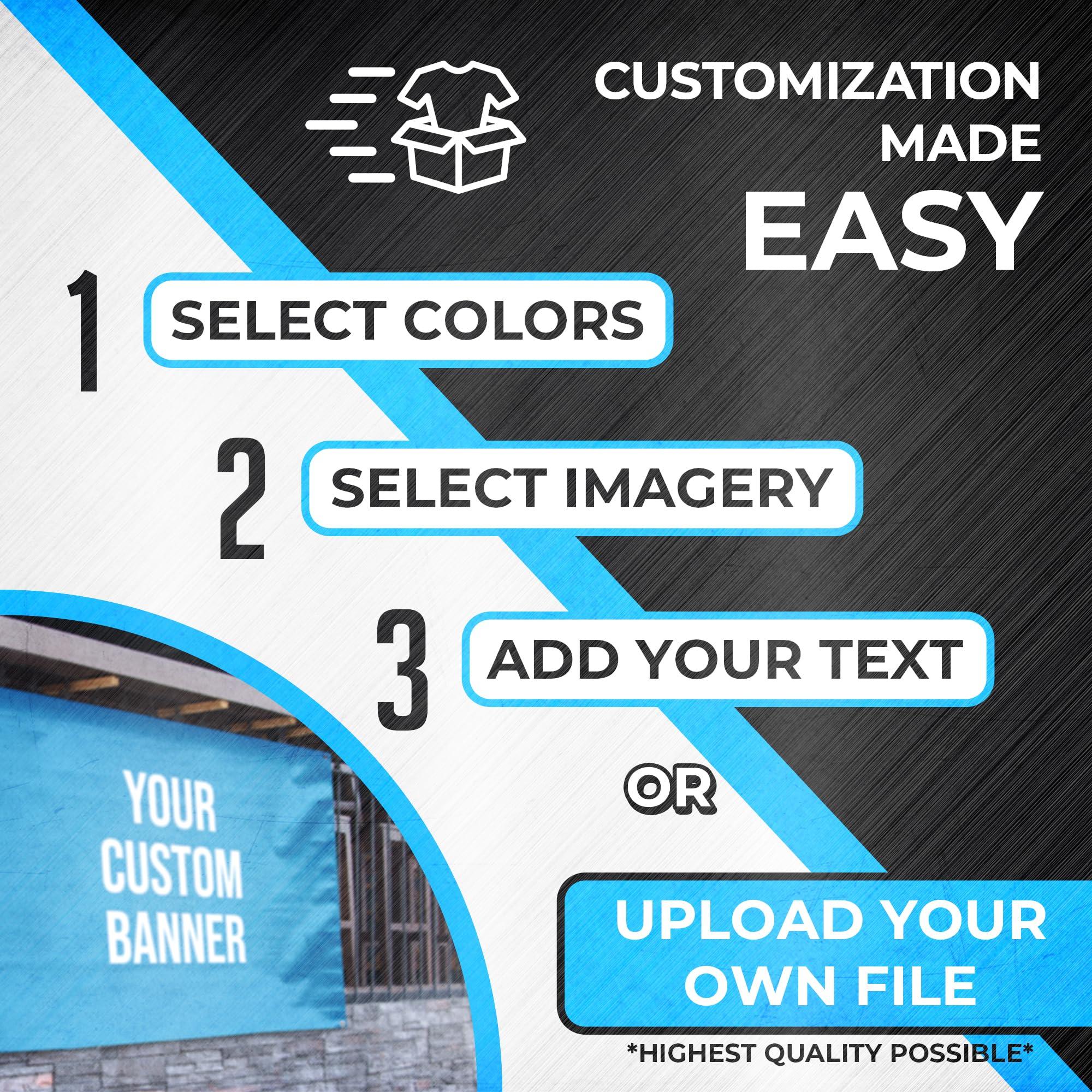 Customized Banner Full Color Printing, Custom Banner, 13oz Vinyl for Indoor & Outdoor Use, Add any Image or Text - Image 6
