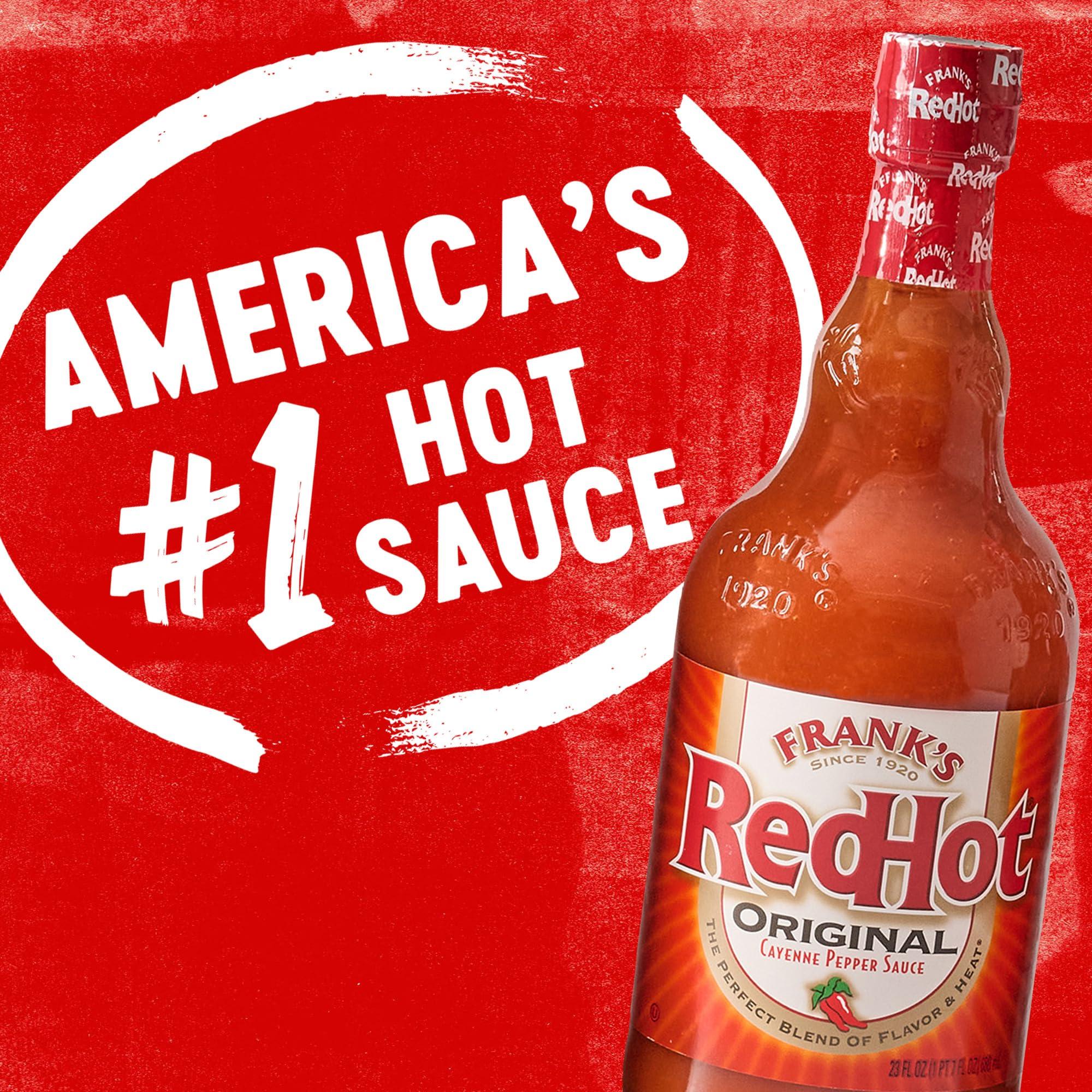 Frank's RedHot Original Cayenne Pepper Hot Wing Sauce, 23 fl oz - Image 23