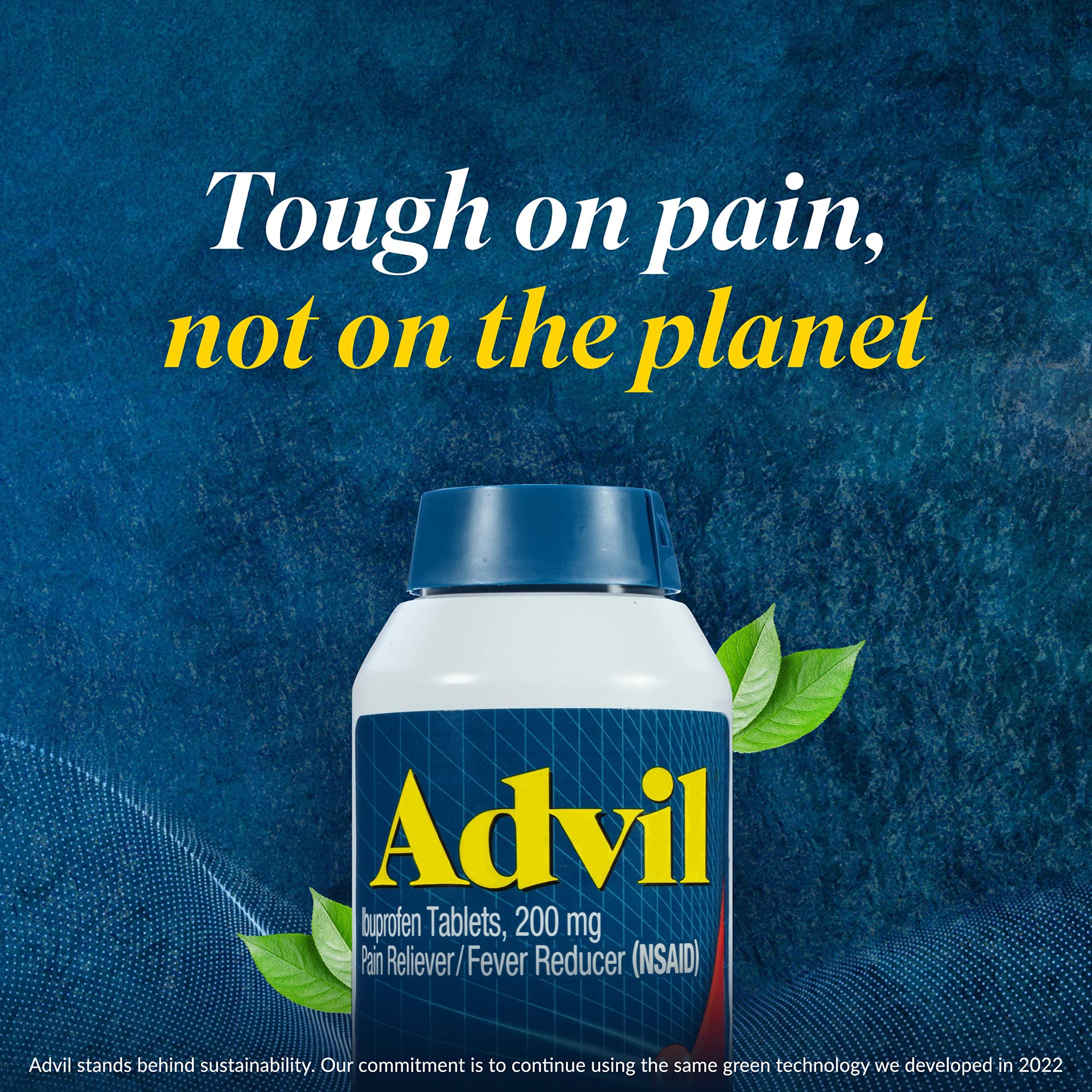 Advil Pain Reliever and Fever Reducer, Pain Relief Medicine with Ibuprofen 200mg for Headache, Backache, Menstrual Pain and Joint Pain Relief - 300 Coated Tablets - Image 10