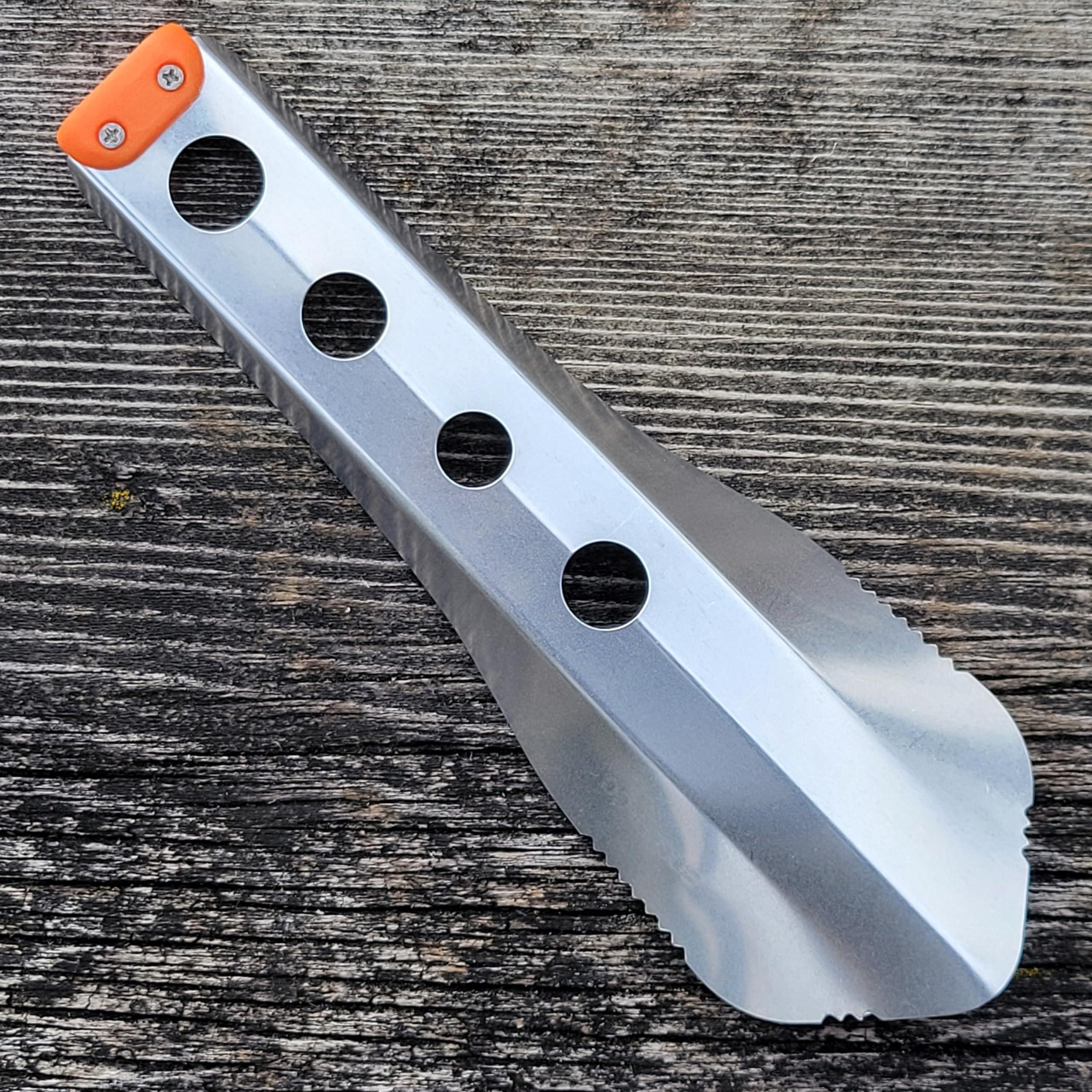 BoglerCo Ultralight Backpacking Trowel, 0.48 oz (13.5g) Orange - Image 8