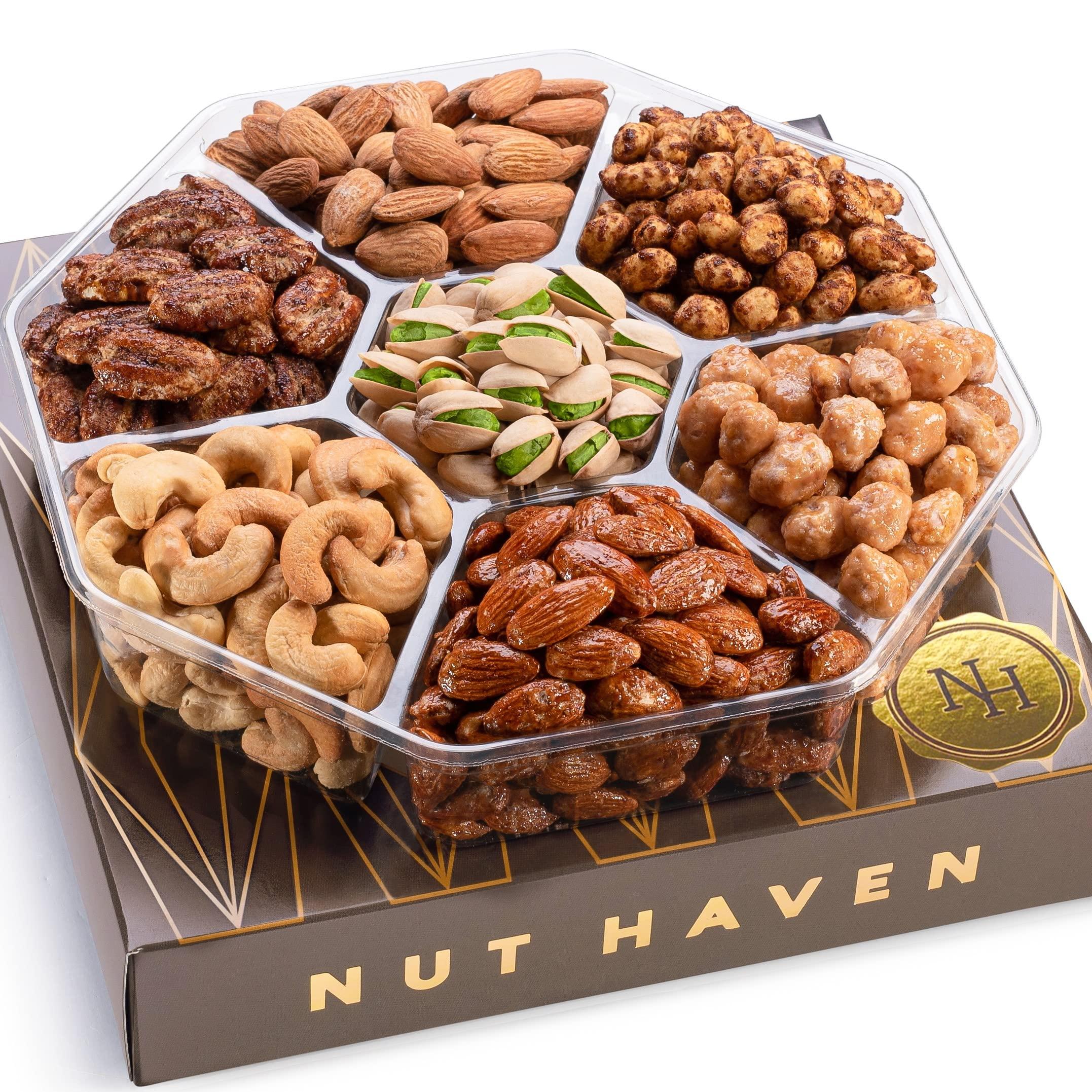 Fathers Day Nuts Gift Basket - Assortment of Sweet & Roasted Salted Gourmet Nuts - Assorted Food Gift Box for Husband, Dad, Him, Fathers Day, Family, Sympathy, Men & Women. - Image 6