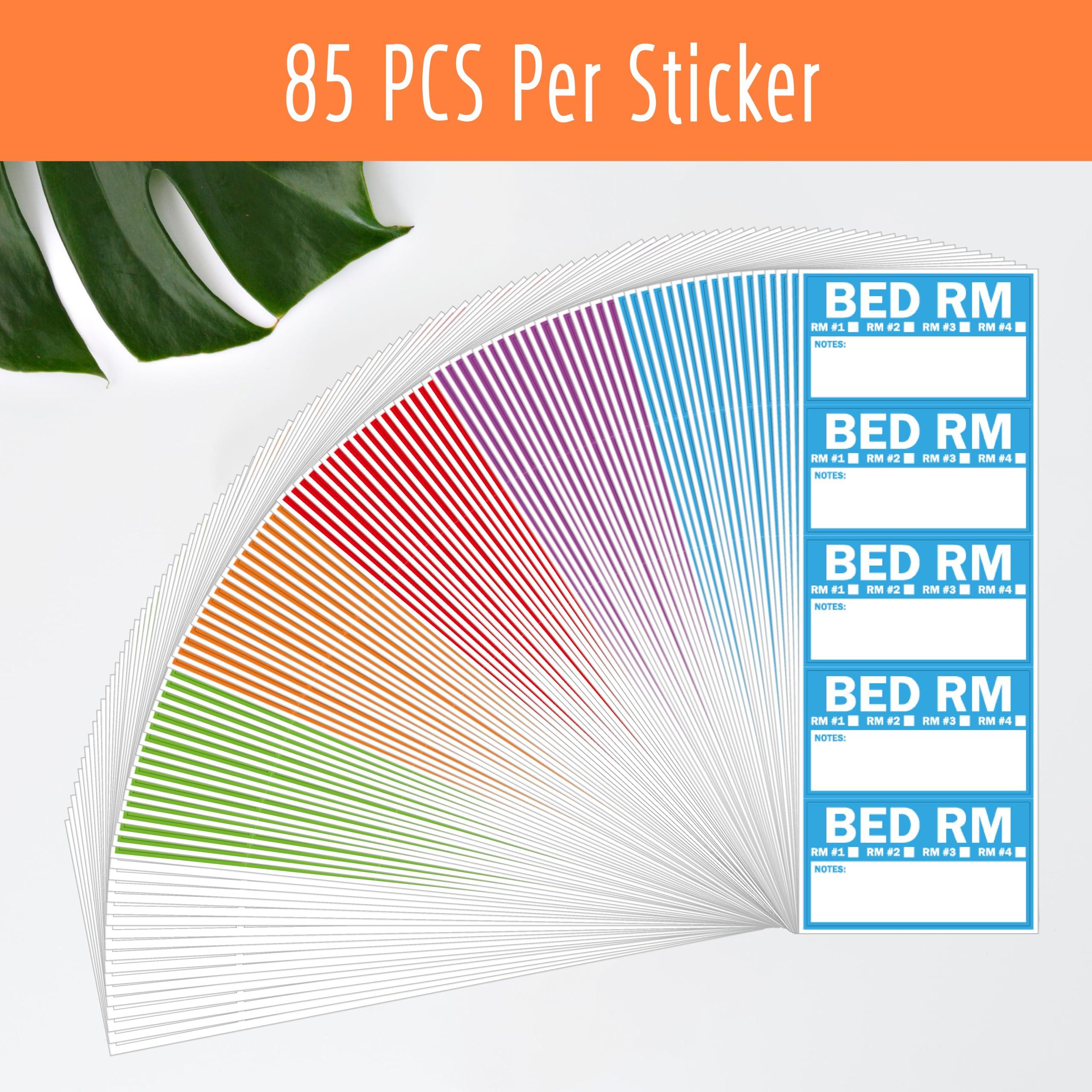 510PCS Home Moving Labels, 5 Color Coding Labels Packing Box Stickers with 85 Fragile Stickers & 85 Blank Ones, Packing Labels Apartment Moving Helper (Each Measures 2” x 3.6”) - Image 3