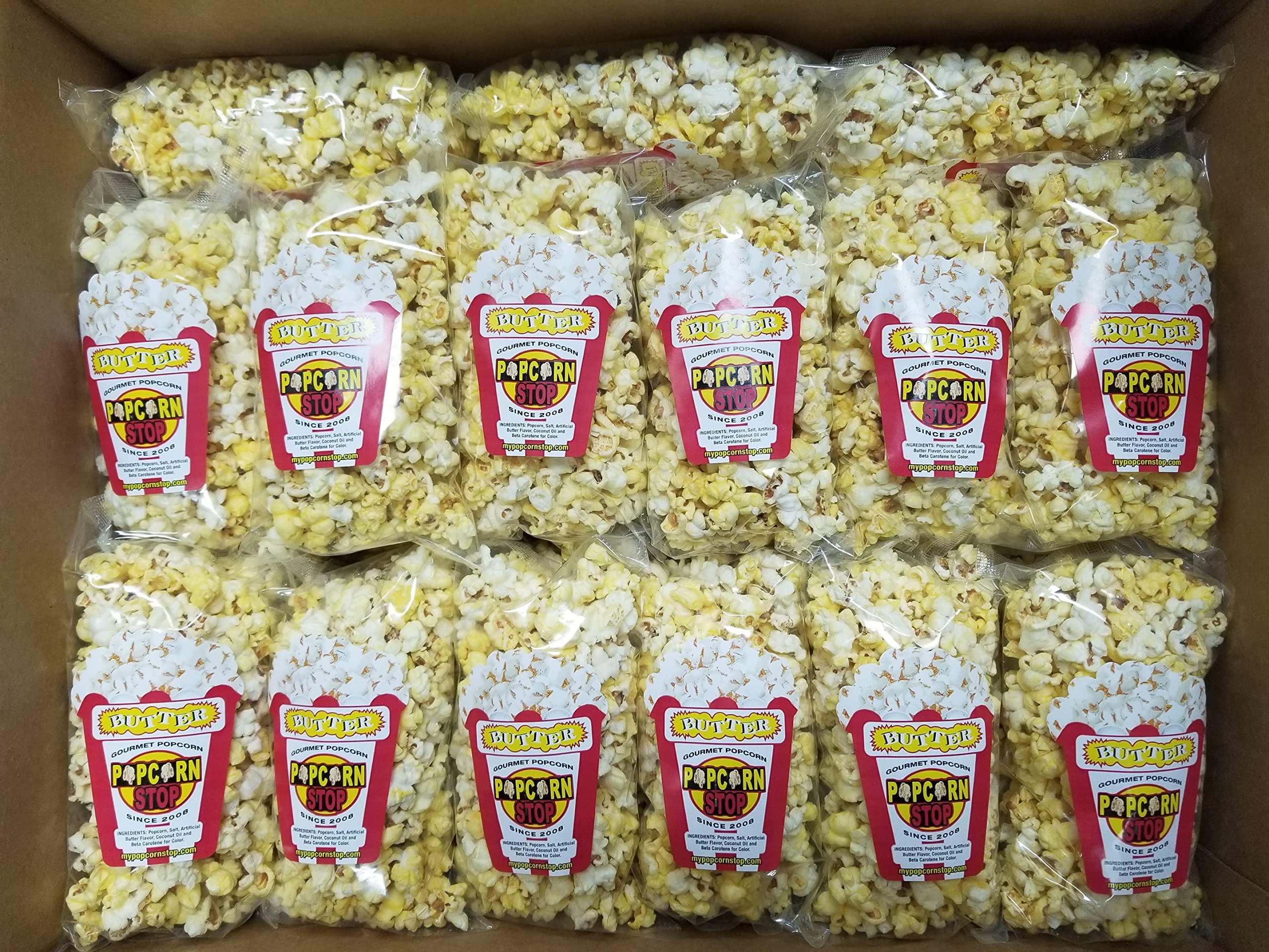 50-Count Movie Butter Popcorn – 3 Cups Each (1.04 oz) | Freshly Oil-Popped & Heat-Sealed Bags | Popcorn Stop – Tiny Bags are Perfect for Schools, Movie Nights, Weddings, Church Events, Fundraisers, Parties & More!