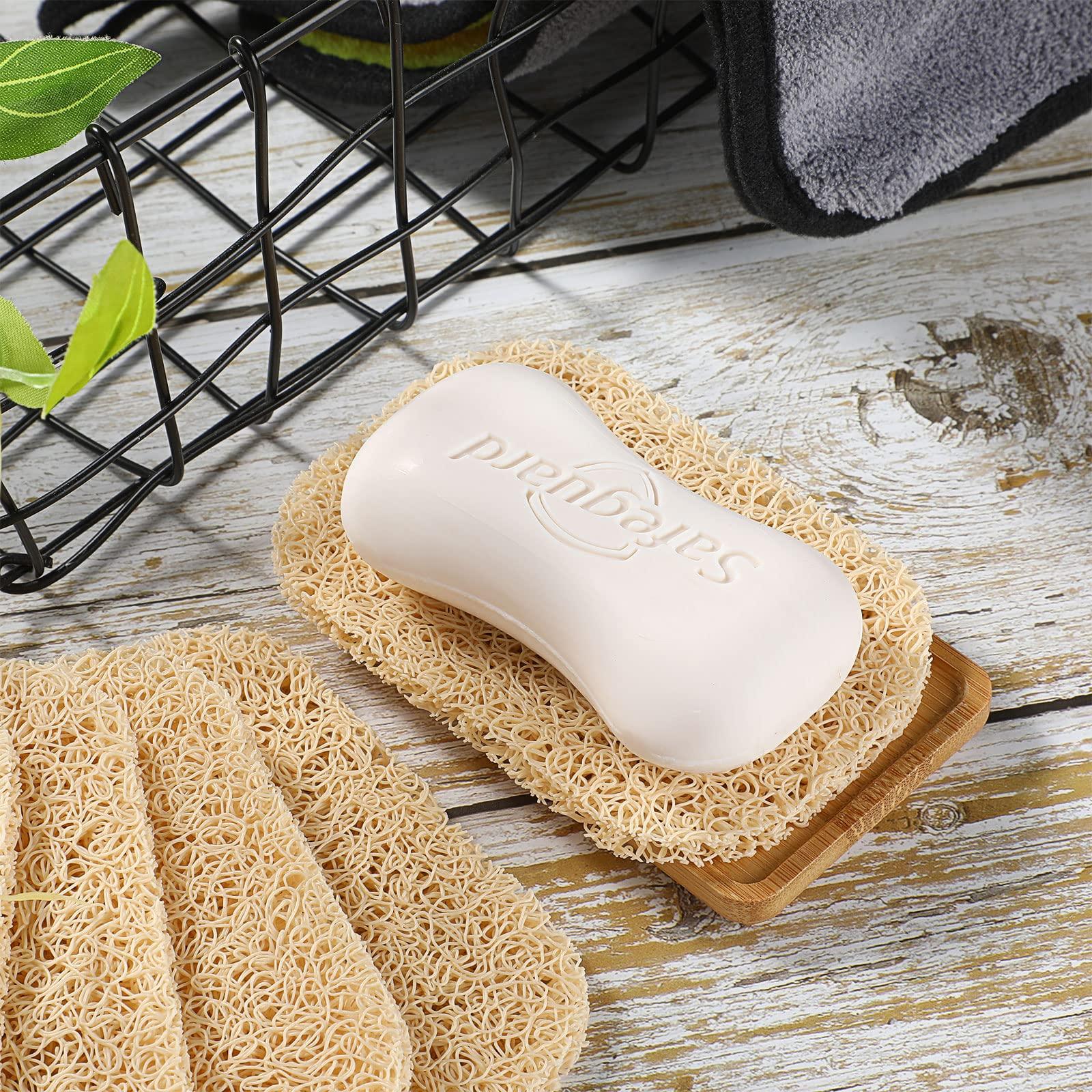 Soap Savers Pads Draining Lift Pad Bar Dish Soap Saver Holder Accessories Draining Mat for Shower Kitchen Bathroom Travel Hotel Cleaning(Beige,50 Pcs) - Image 2