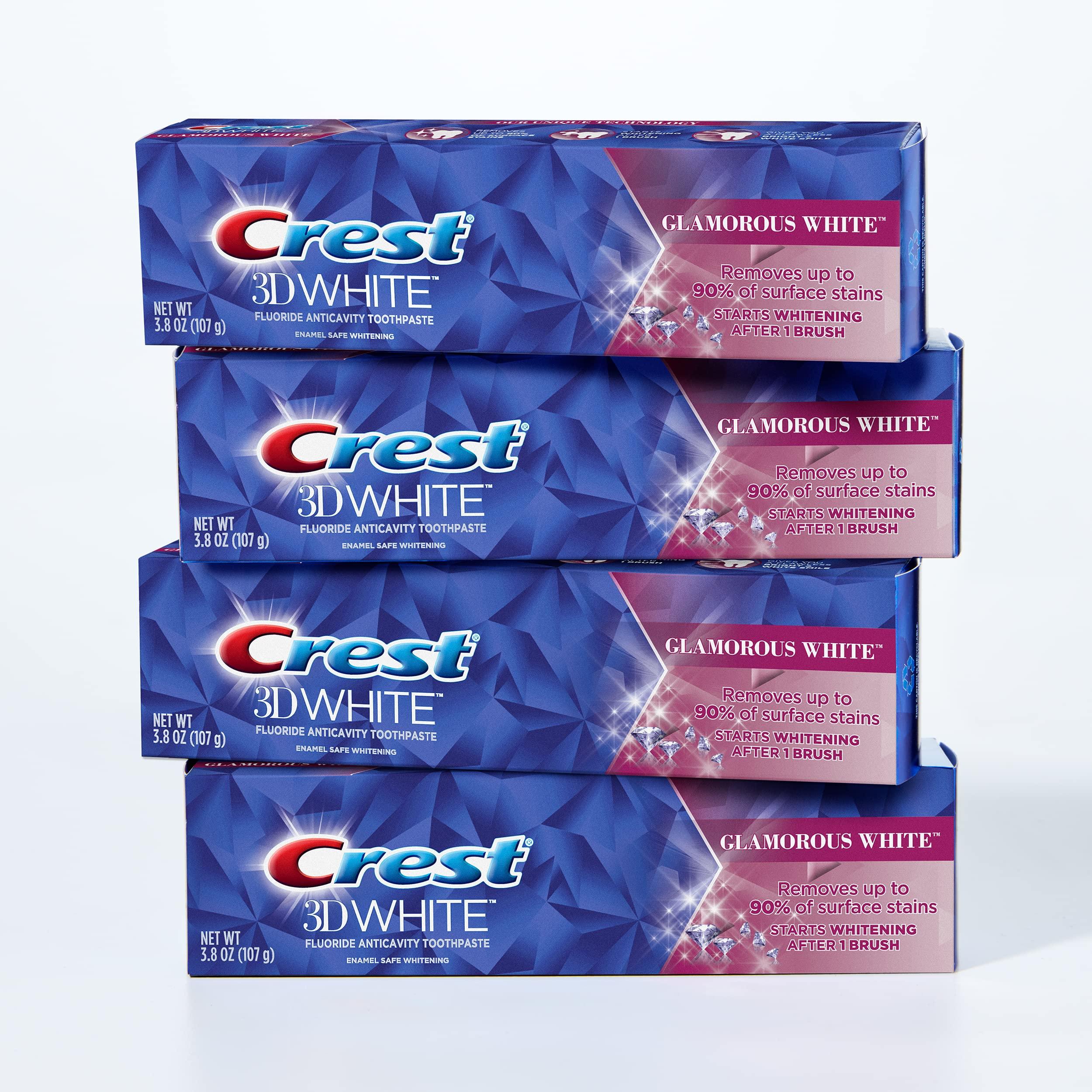 Crest Toothpaste 3D Glamorous White, Mint, (Packaging May Vary) 3.8 Oz, Pack of 4 - Image 5