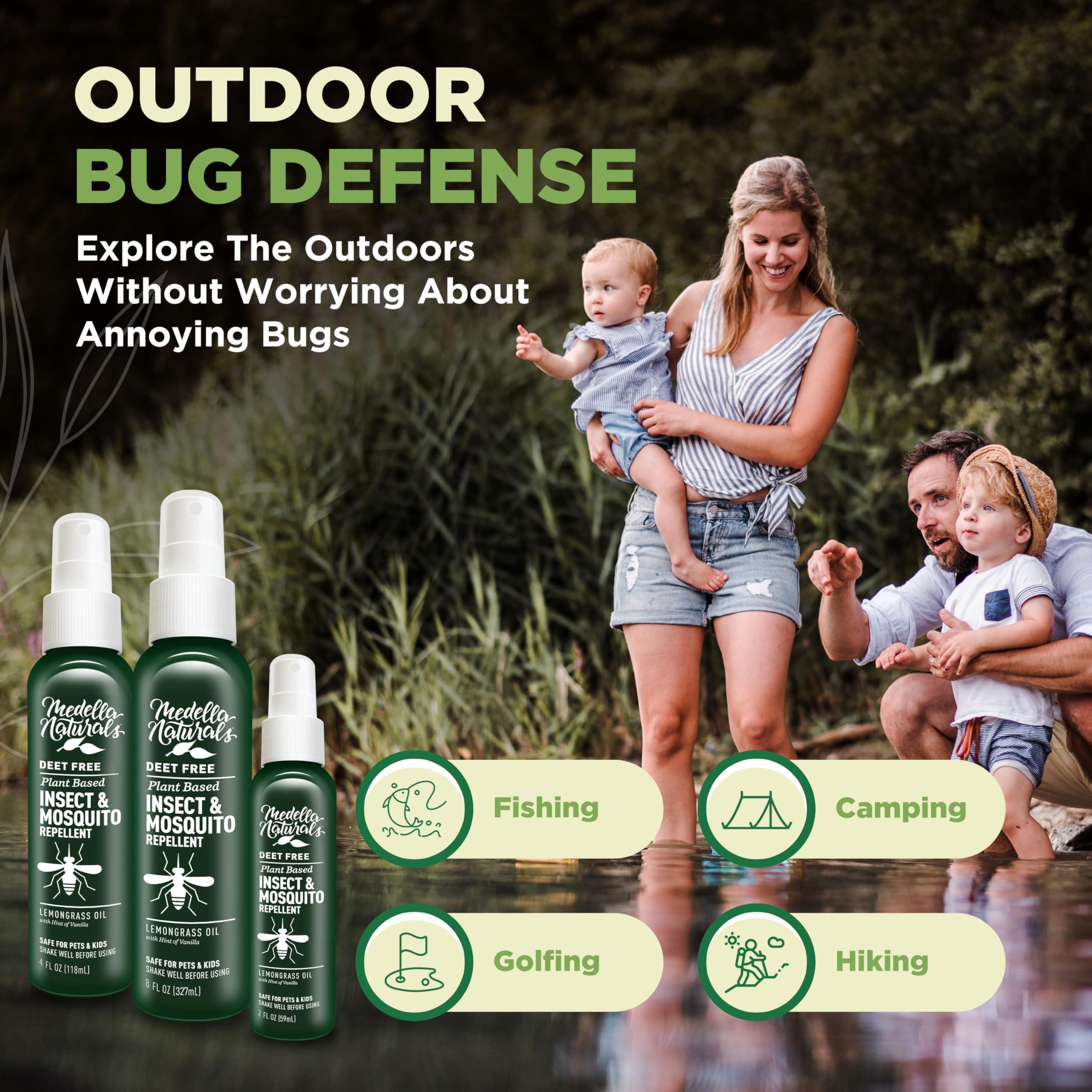 Deet-free Insect & Mosquito Repellent Travel Pack (2, 4, 8oz) – Nice Smelling Insect Repellent with Lemongrass Oil Safe for Pets and Kids – Bug Spray for Mosquitoes, Gnats, Black Flies, and No-see-ums - Image 7