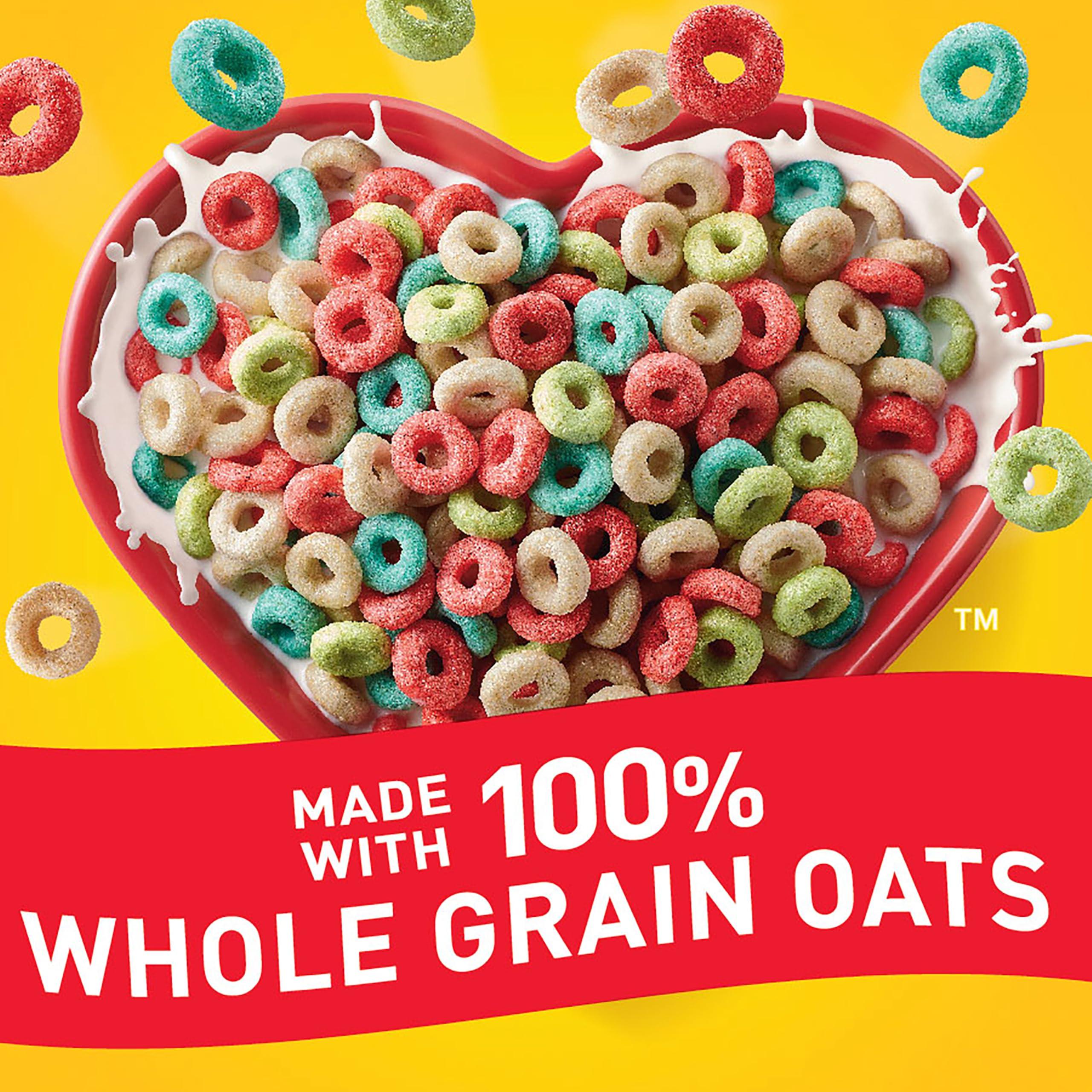 Fruity Cheerios, Heart Healthy Gluten Free Breakfast Cereal, Made with Whole Grain Oats, Family Size, 18.4 oz - Image 4