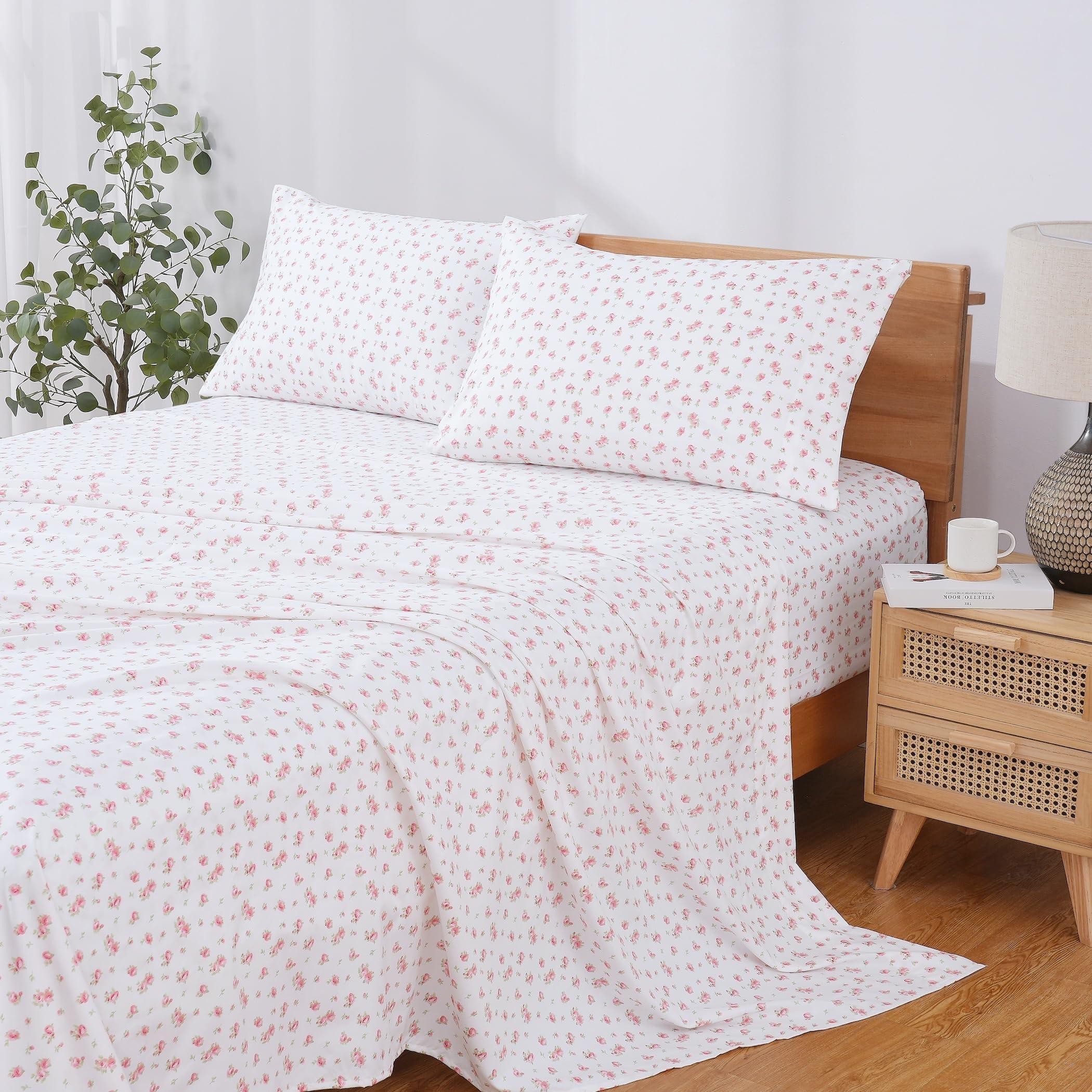 Modern Threads Silky Soft Microfiber and Wrinkle Free Sheets - Luxurious Microfiber Bed Sheets Includes Flat Sheet, Fitted Sheet with Deep Pockets, & Pillowcases Ivory, Twin - Image 2