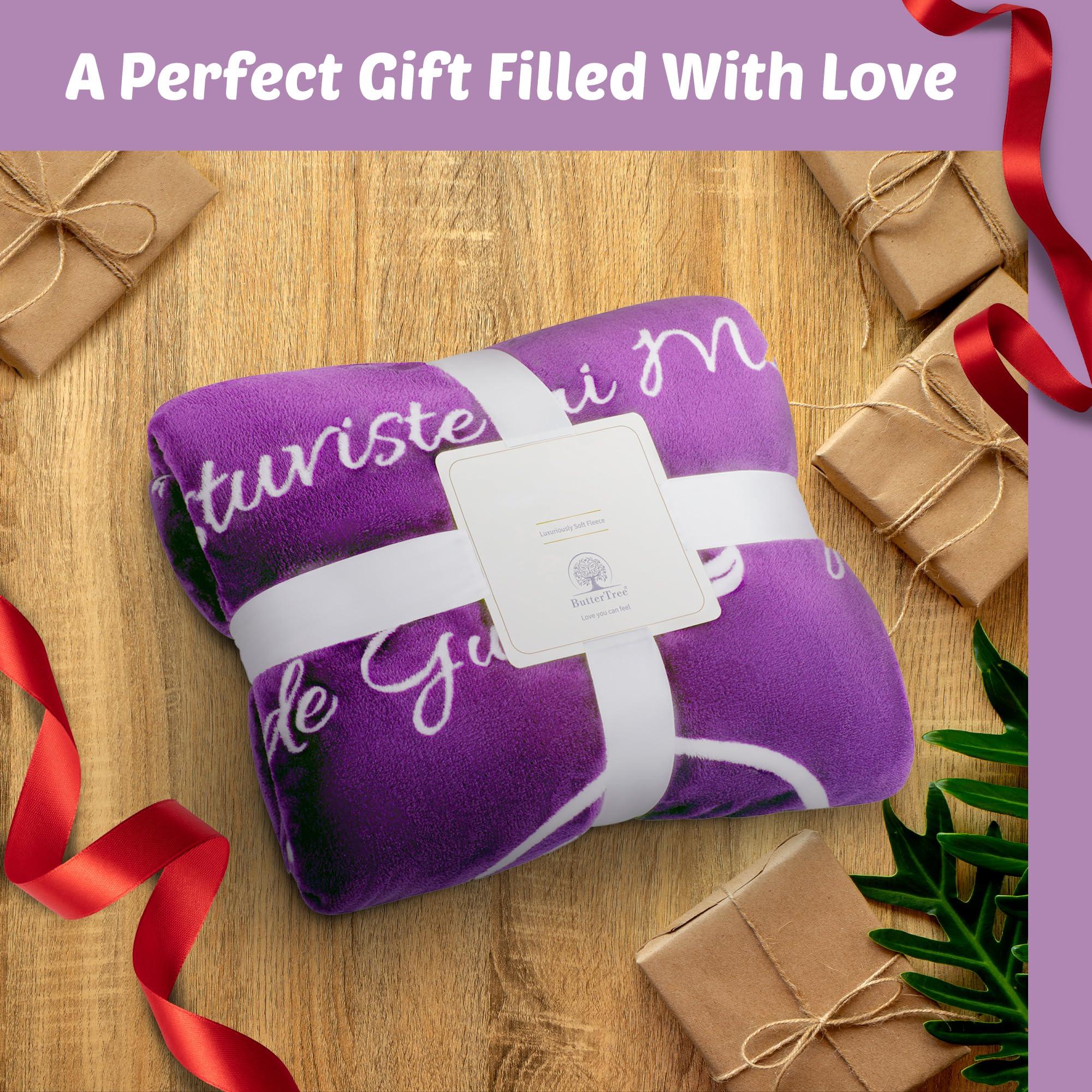 Gifts for Sister from Sister Birthday Gifts, Cozy Throw Blanket, Thoughtful Presents for Women, Soft Blanket for Her, Unique Gift Ideas, for Her (Purple) - Image 8